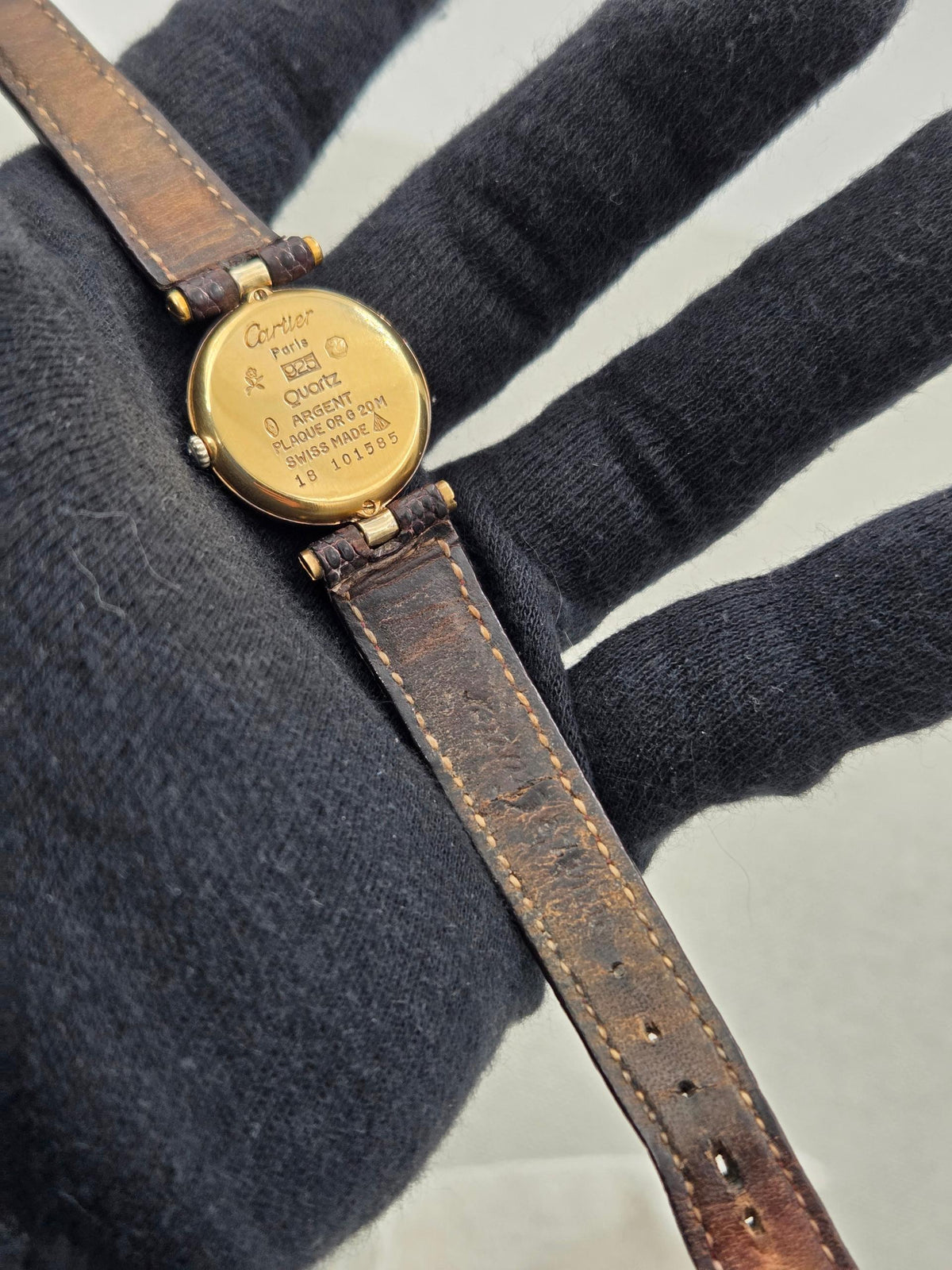 Cartier Vendome 1851 24mm must vermeil (483)
