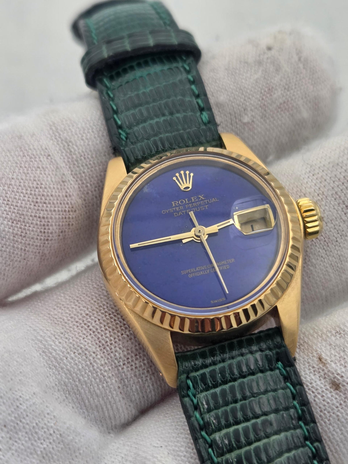 Rolex Lady-Datejust with rare lapis dial, serviced and 2y warranty 6917