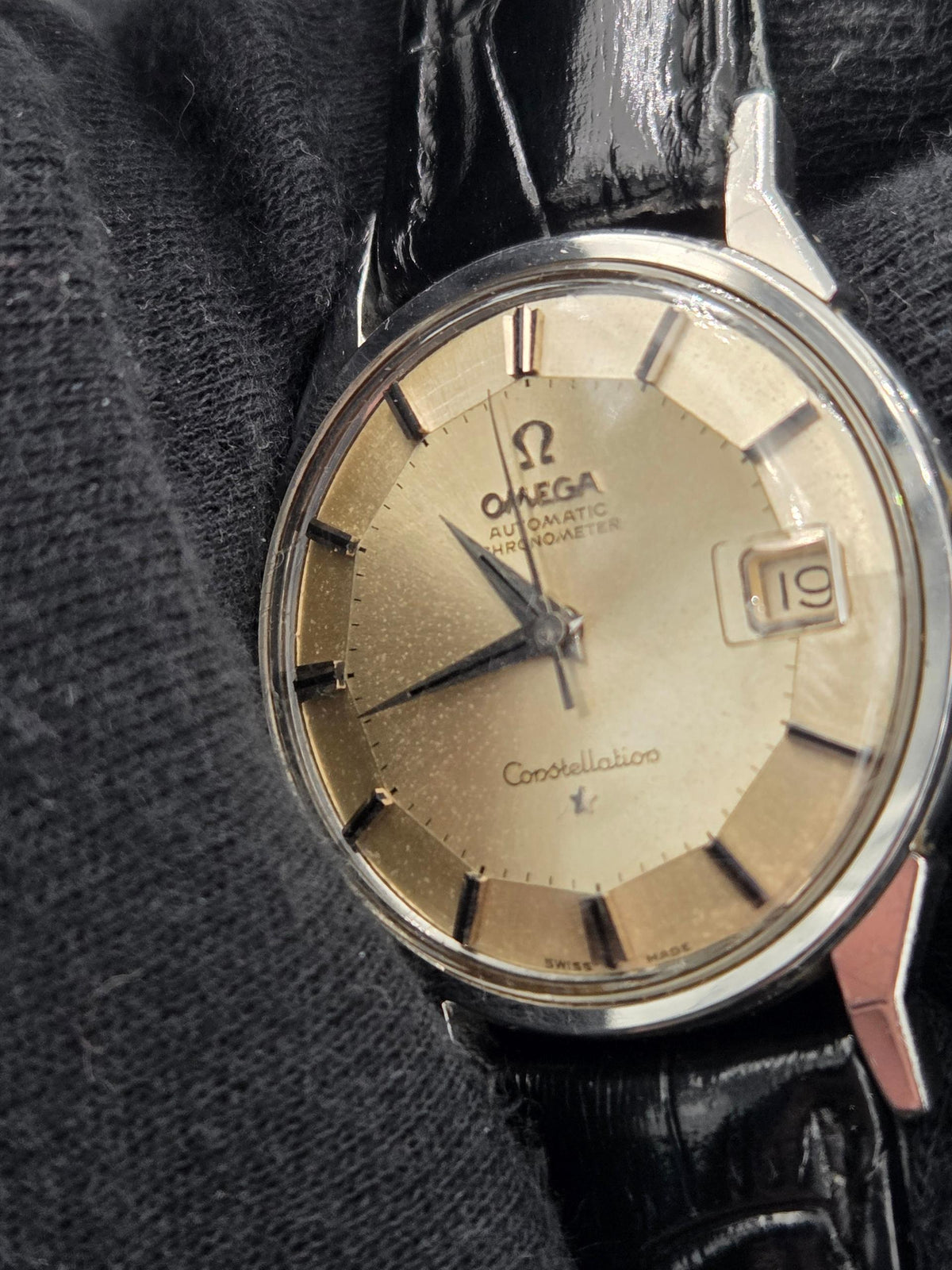 Omega Constellation Pie-pan piepan dogleg constellation genta like 168.005 (550)