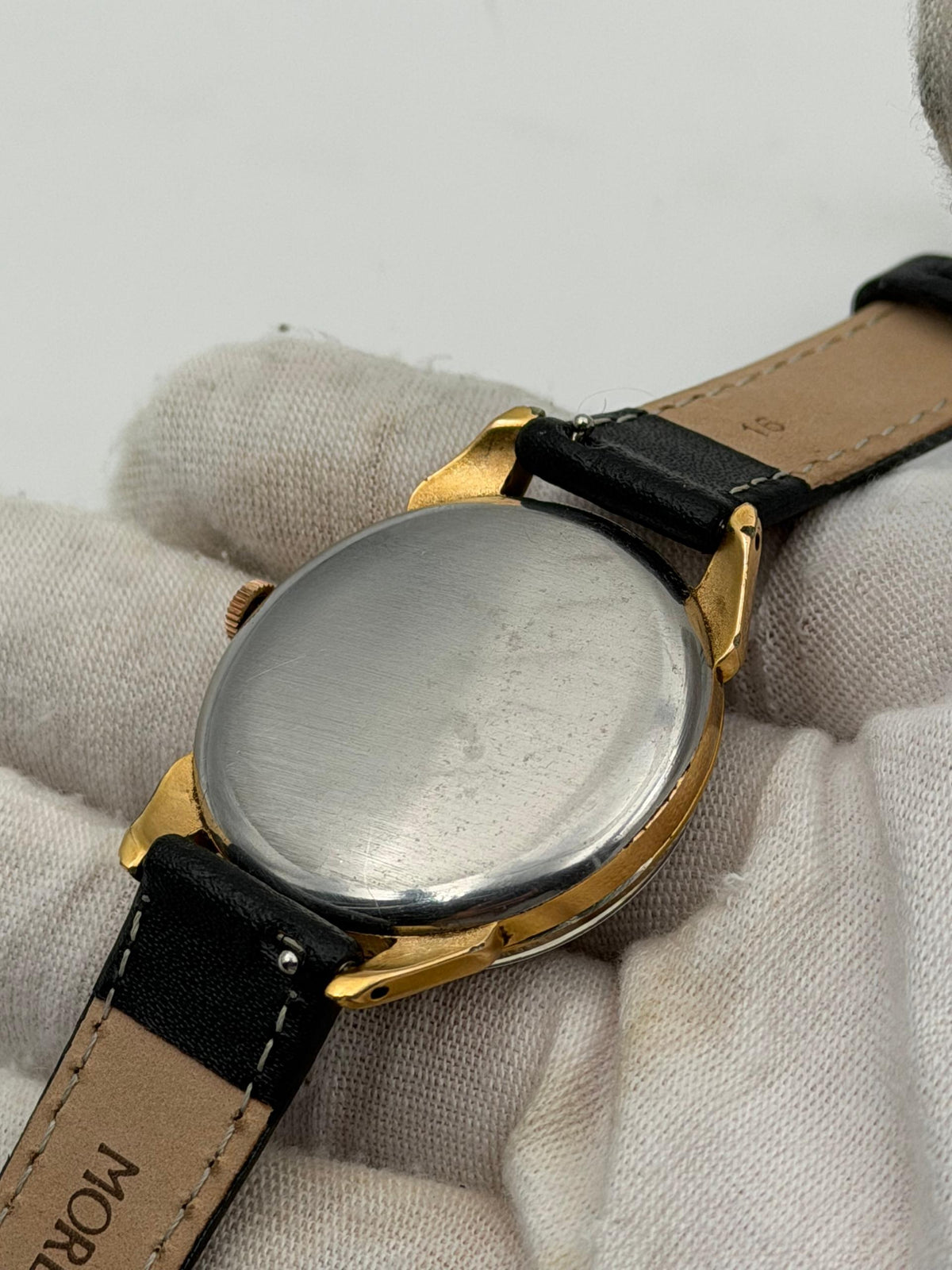 Movado Vintage Triple Calendar in gold and steel