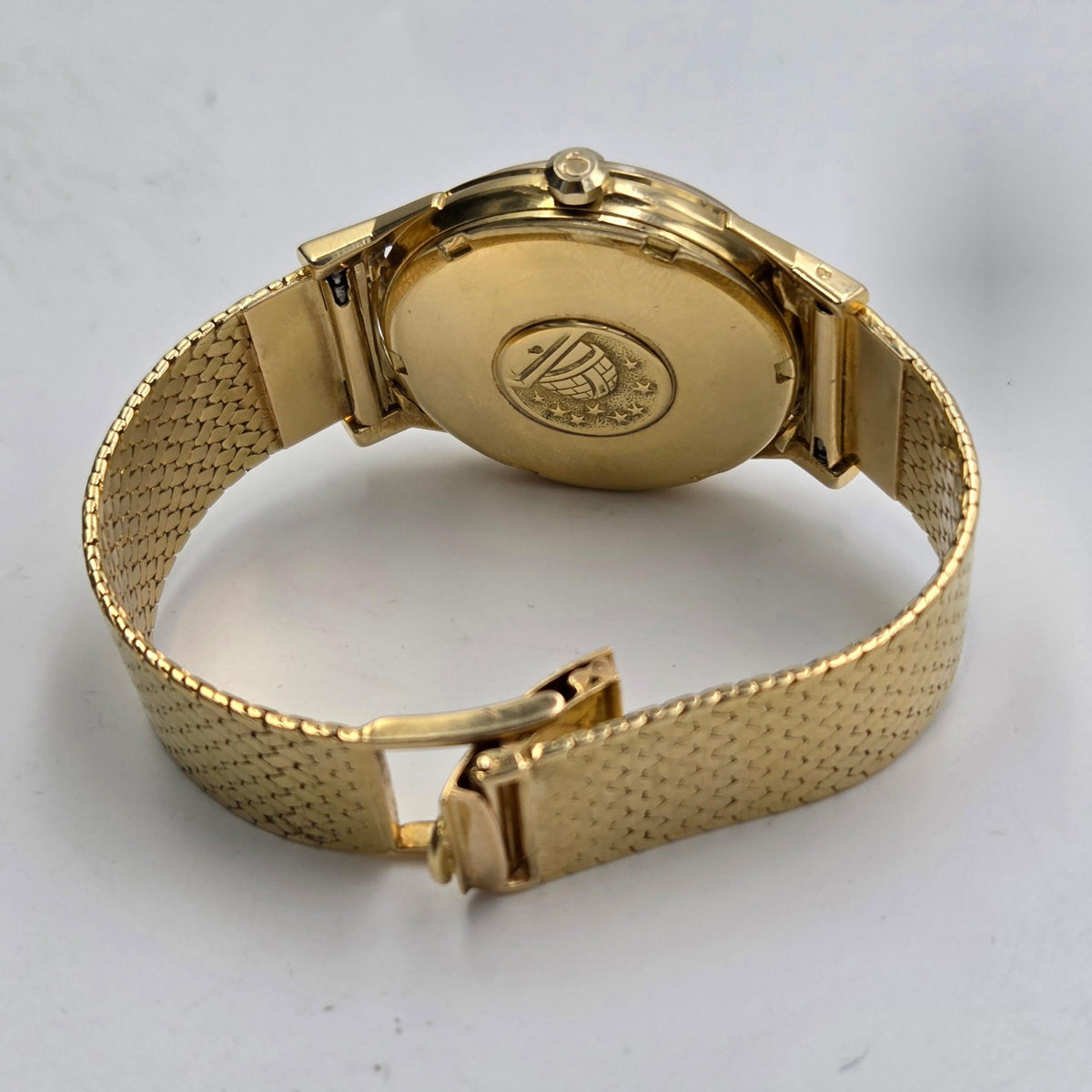 Omega Constellation Grand Luxe Constellation 18k gold dogleg pie pan 168.006