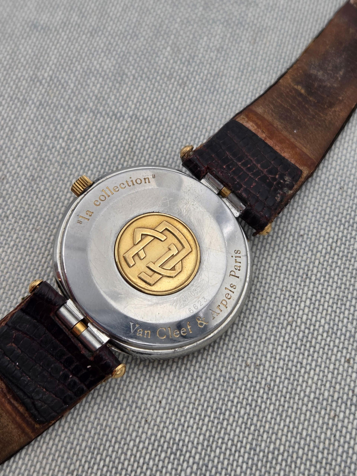 Van Cleef & Arpels La Collection 18k gold and steel quartz (243)