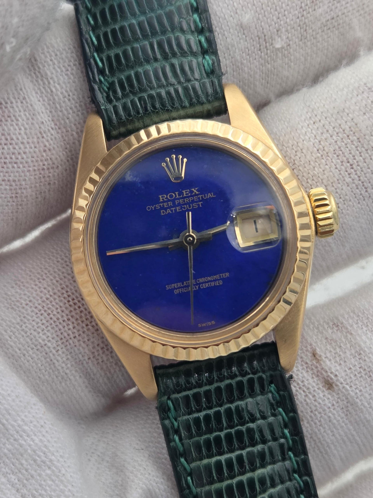 Rolex Lady-Datejust with rare lapis dial, serviced and 2y warranty 6917