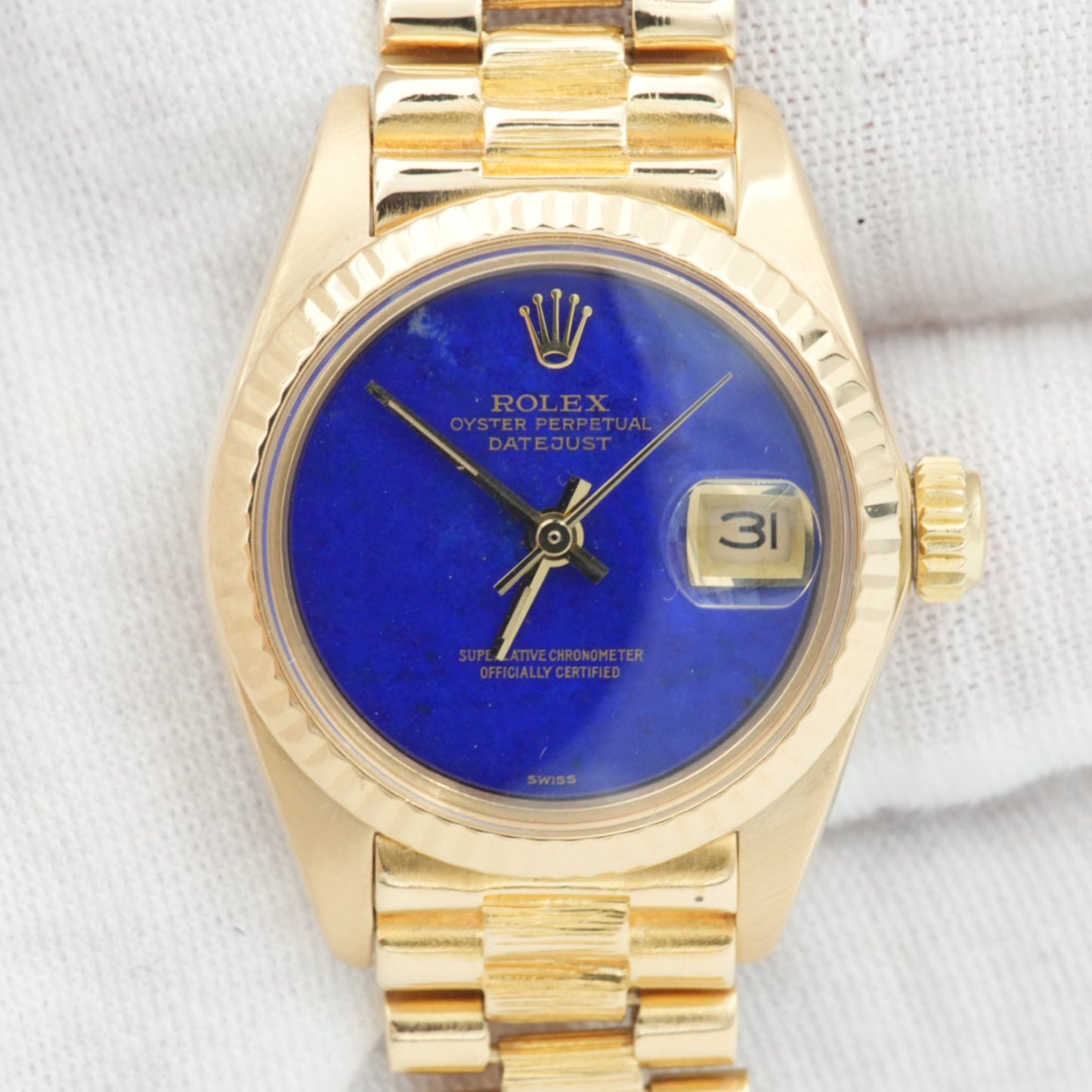 Rolex Datejust 26mm Lapis Dial with Bark Bracelet - Ref. 6927