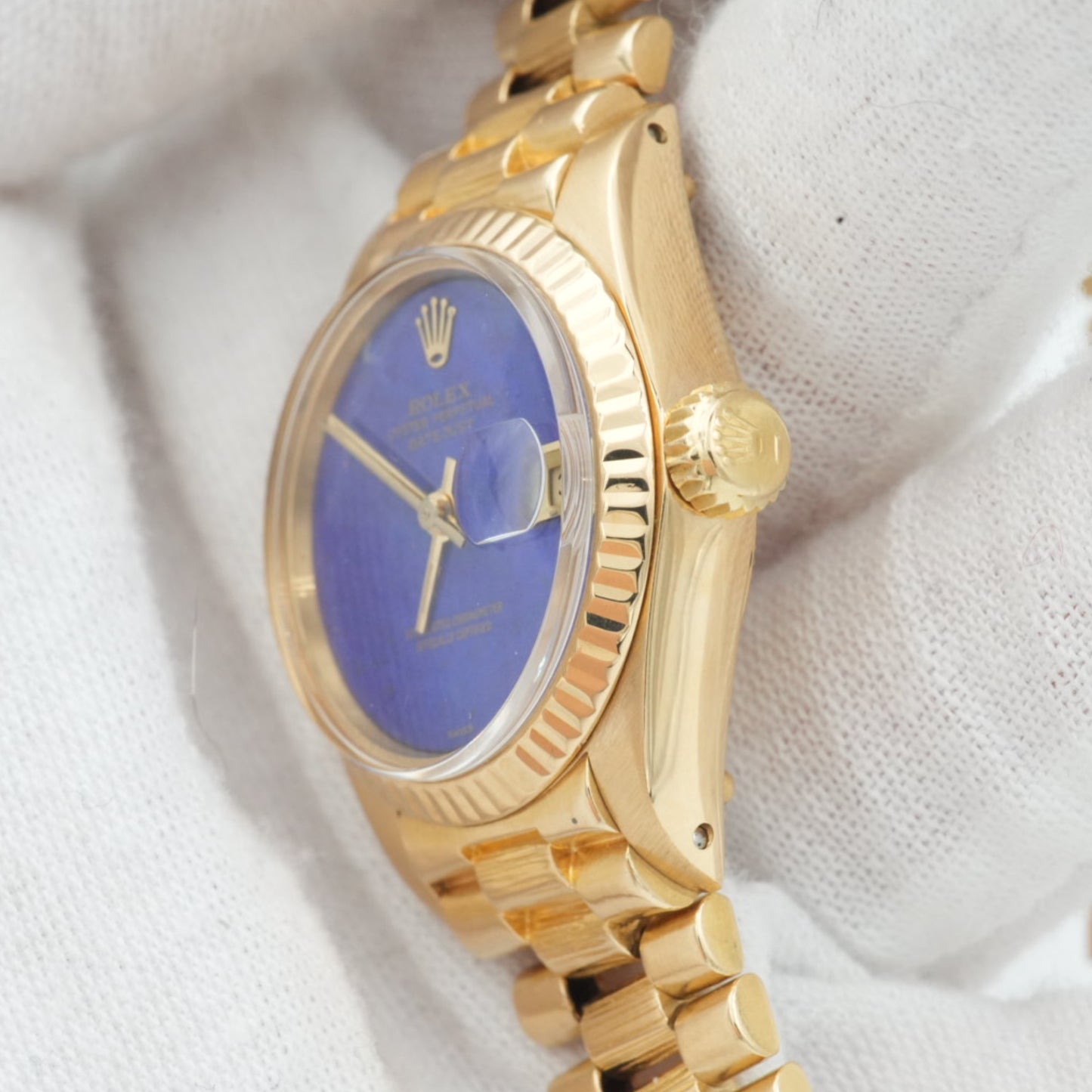 Rolex Datejust 26mm Lapis Dial with Bark Bracelet - Ref. 6927