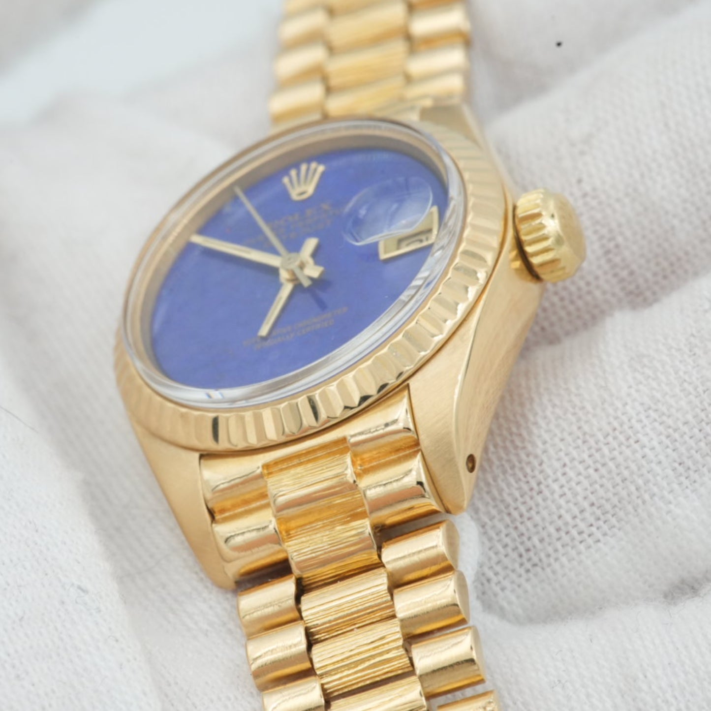 Rolex Datejust 26mm Lapis Dial with Bark Bracelet - Ref. 6927