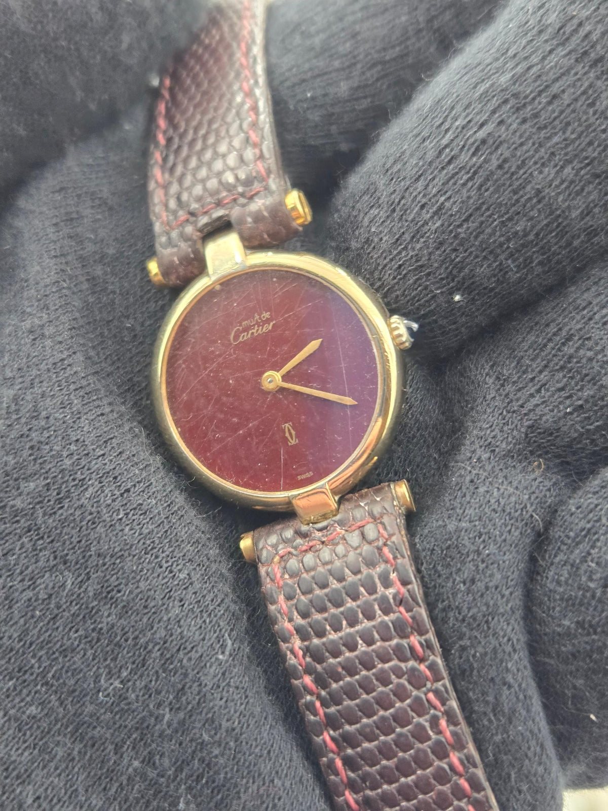 Cartier Vendome 1851 24mm must vermeil (483)