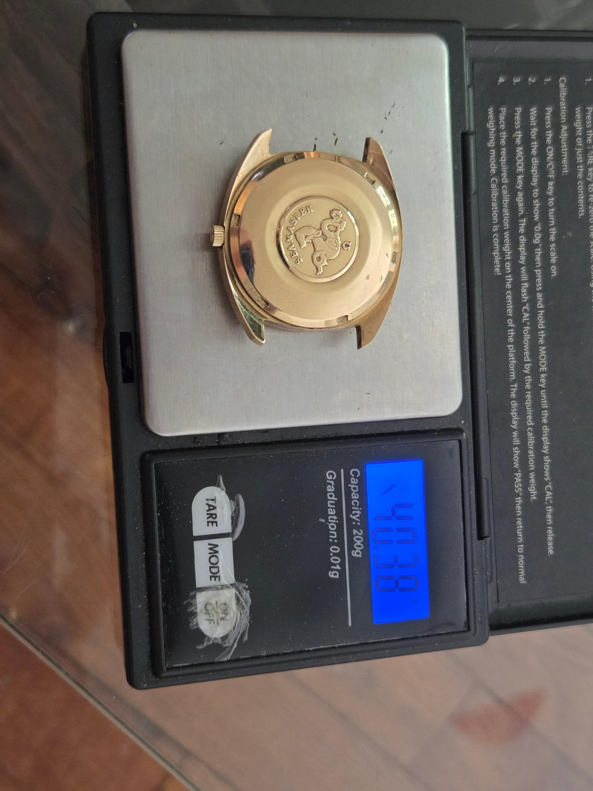 Omega Seamaster Rare Genève seamaster c shape 18k gold