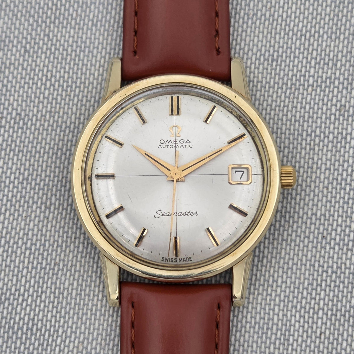 Omega Seamaster Automatic Serviced Cross hair gold cap