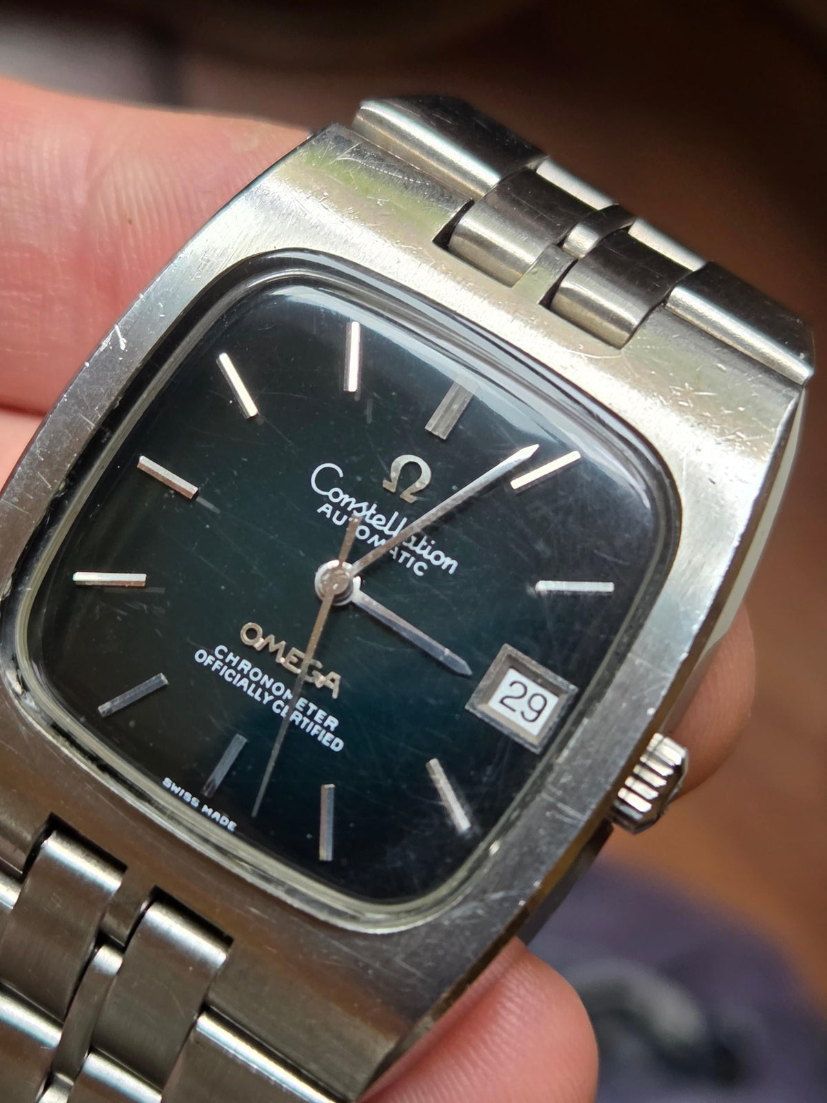 Omega Constellation Rare Dark green to black gradient dial (274)