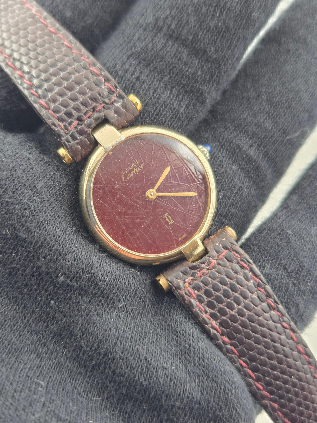 Cartier Vendome 1851 24mm must vermeil (483)