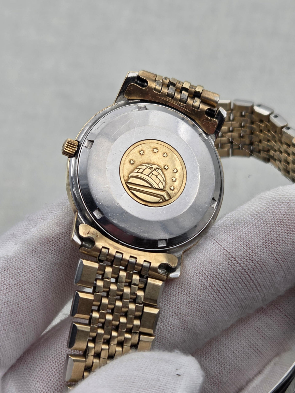 Omega Constellation Serviced Pie pan gold cap (347)