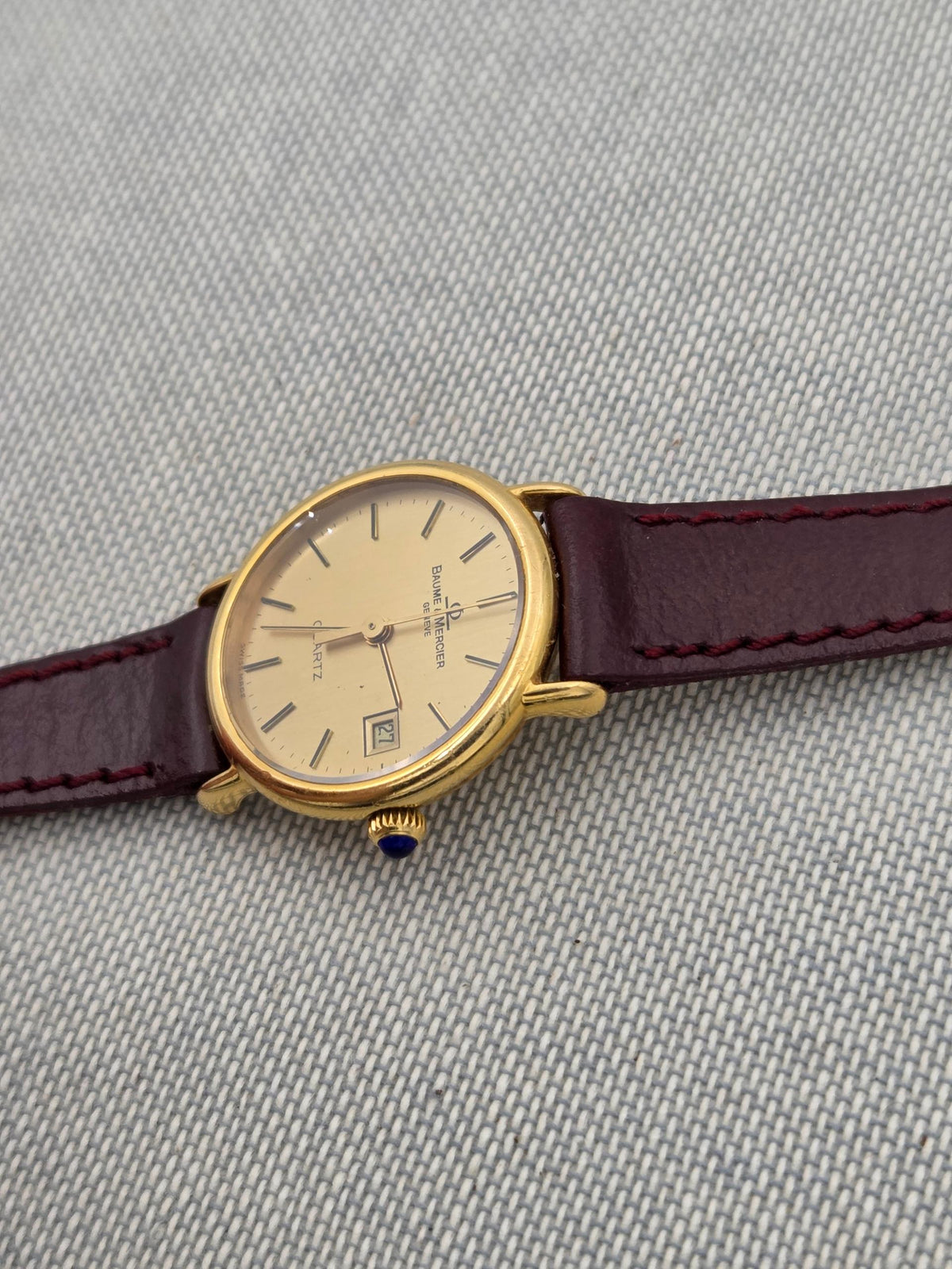 Baume & Mercier Classique 24mm 18k gold quartz baume