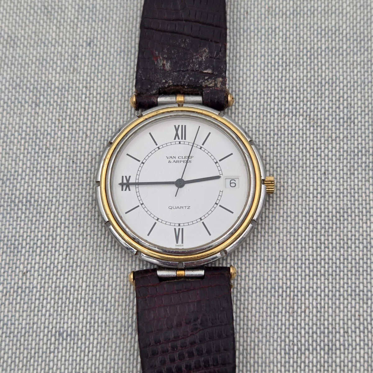 Van Cleef & Arpels La Collection 18k gold and steel quartz (243)