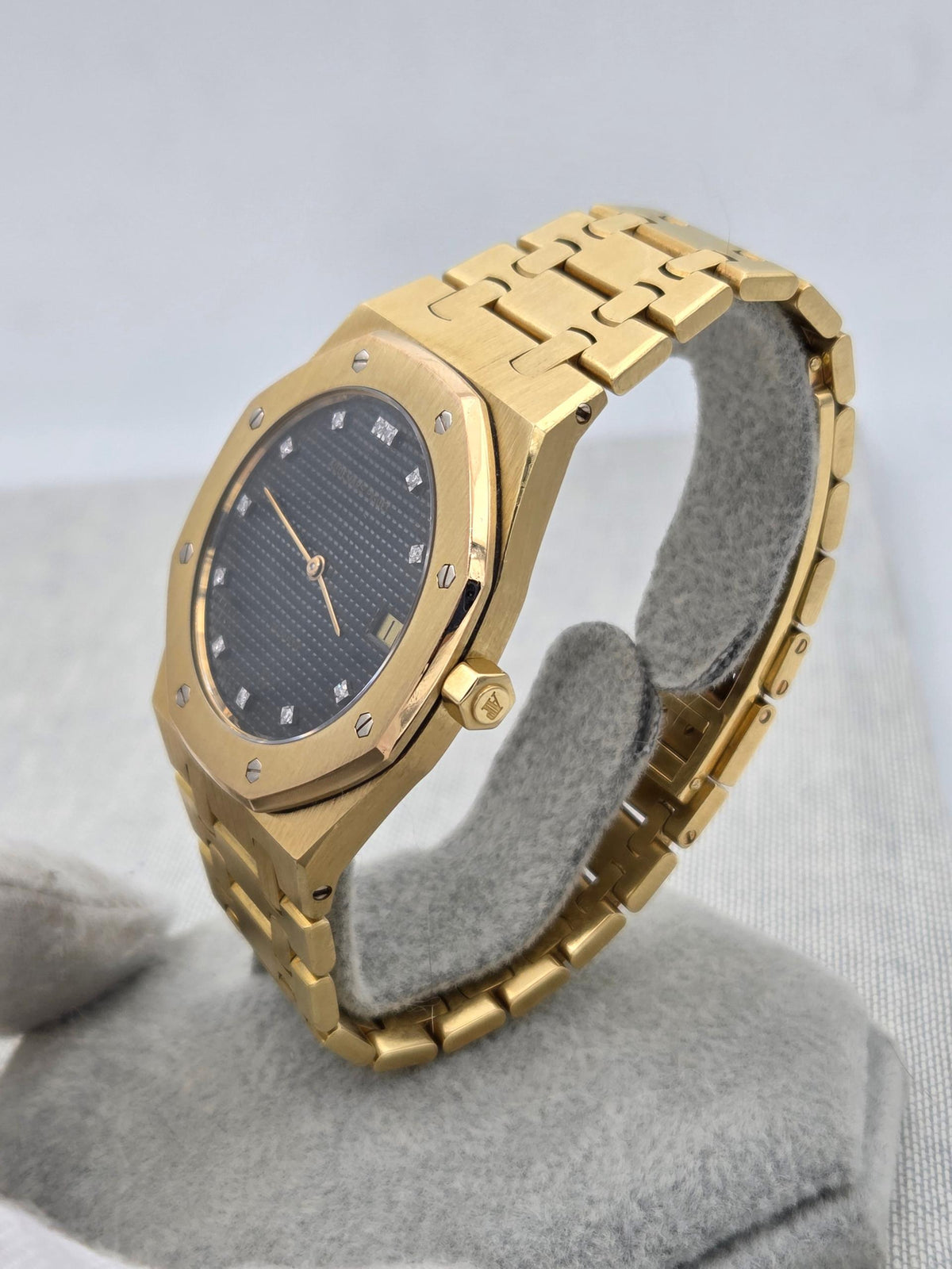 Audemars Piguet Royal Oak Jumbo Extremely Rare black diamonds dial 5402ba