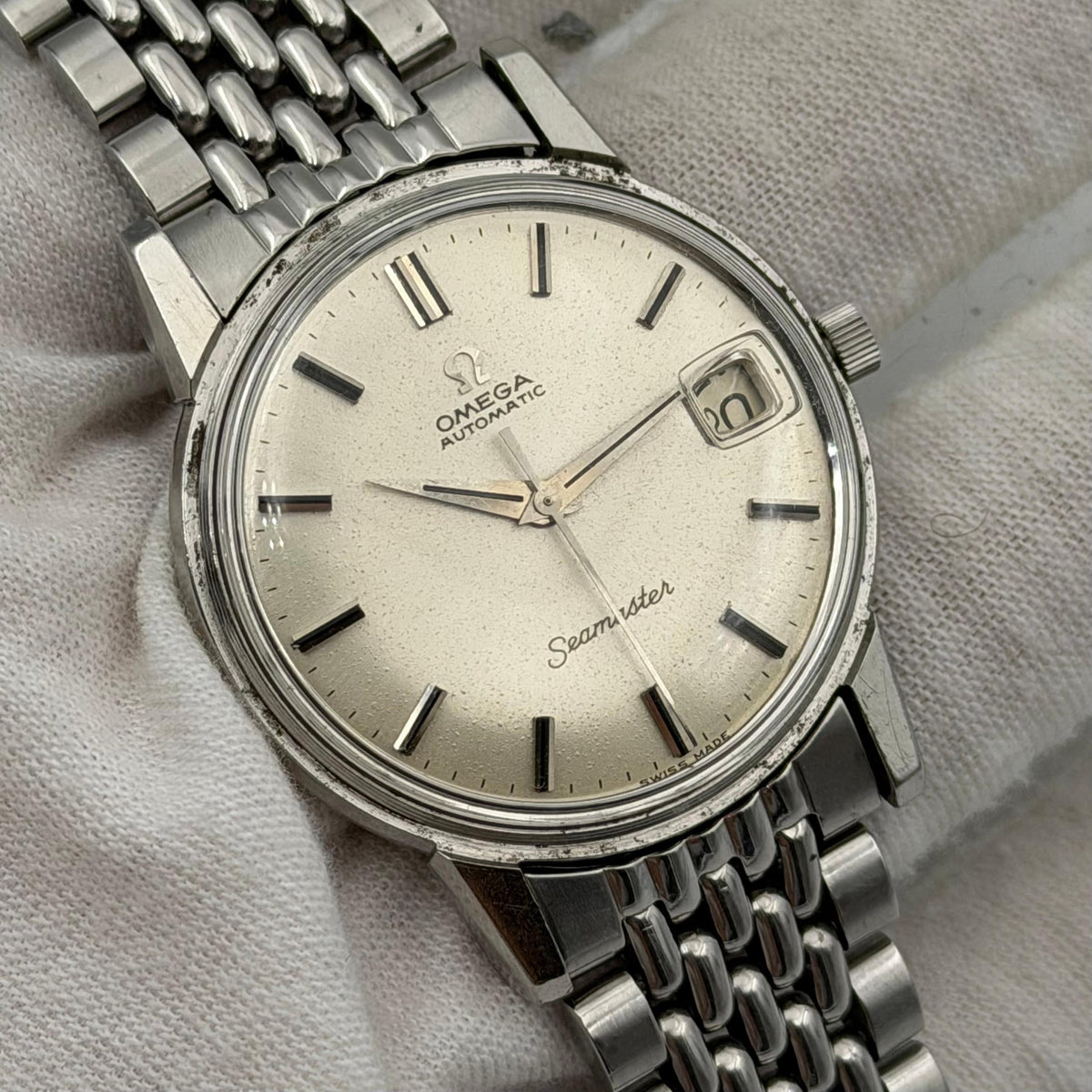 Omega Vintage Seamaster automatic in steel Serviced 1y warranty 166.003