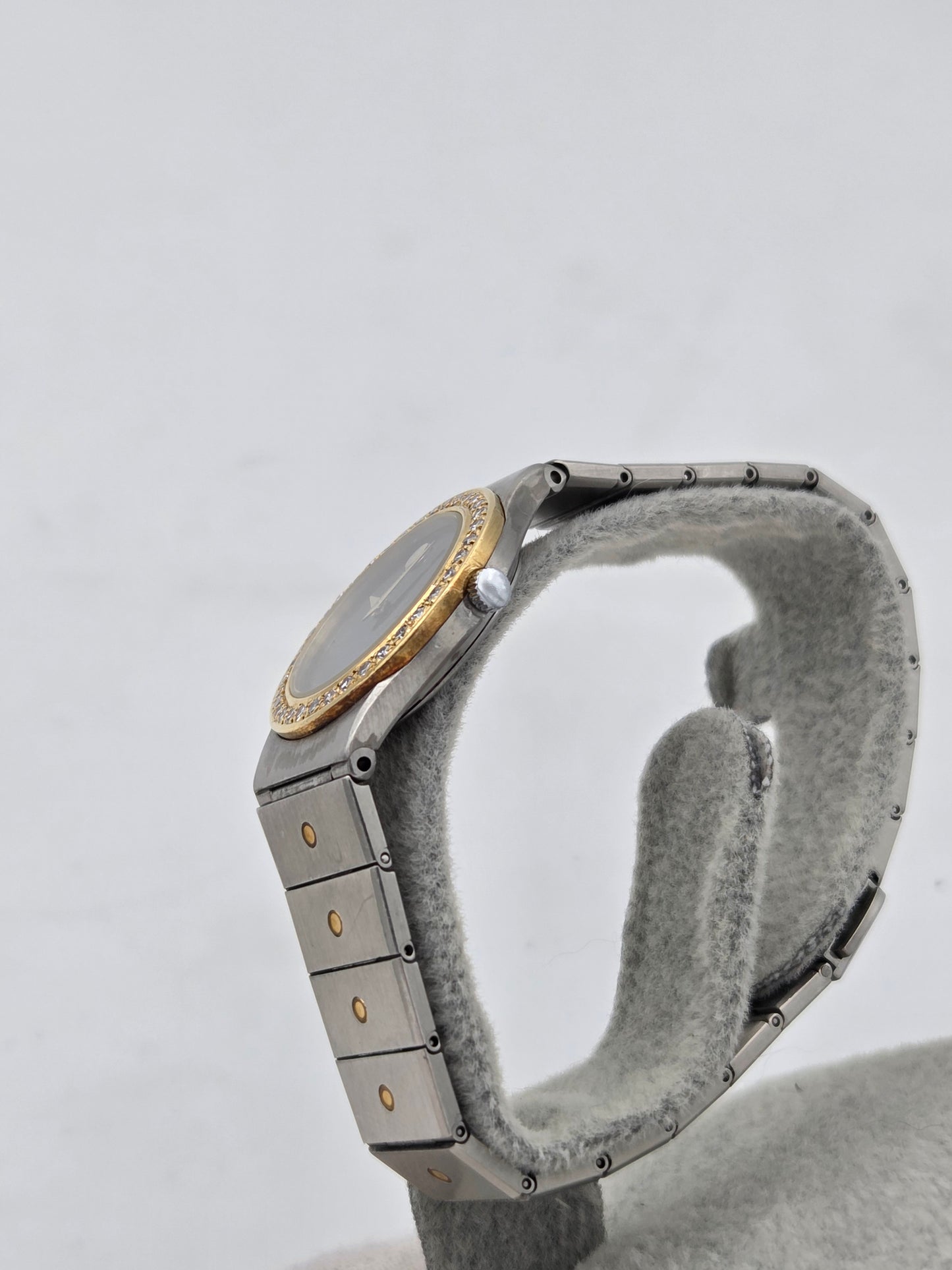 Movado museum lady 24mm quartz diamonds steel and gold 85a1836