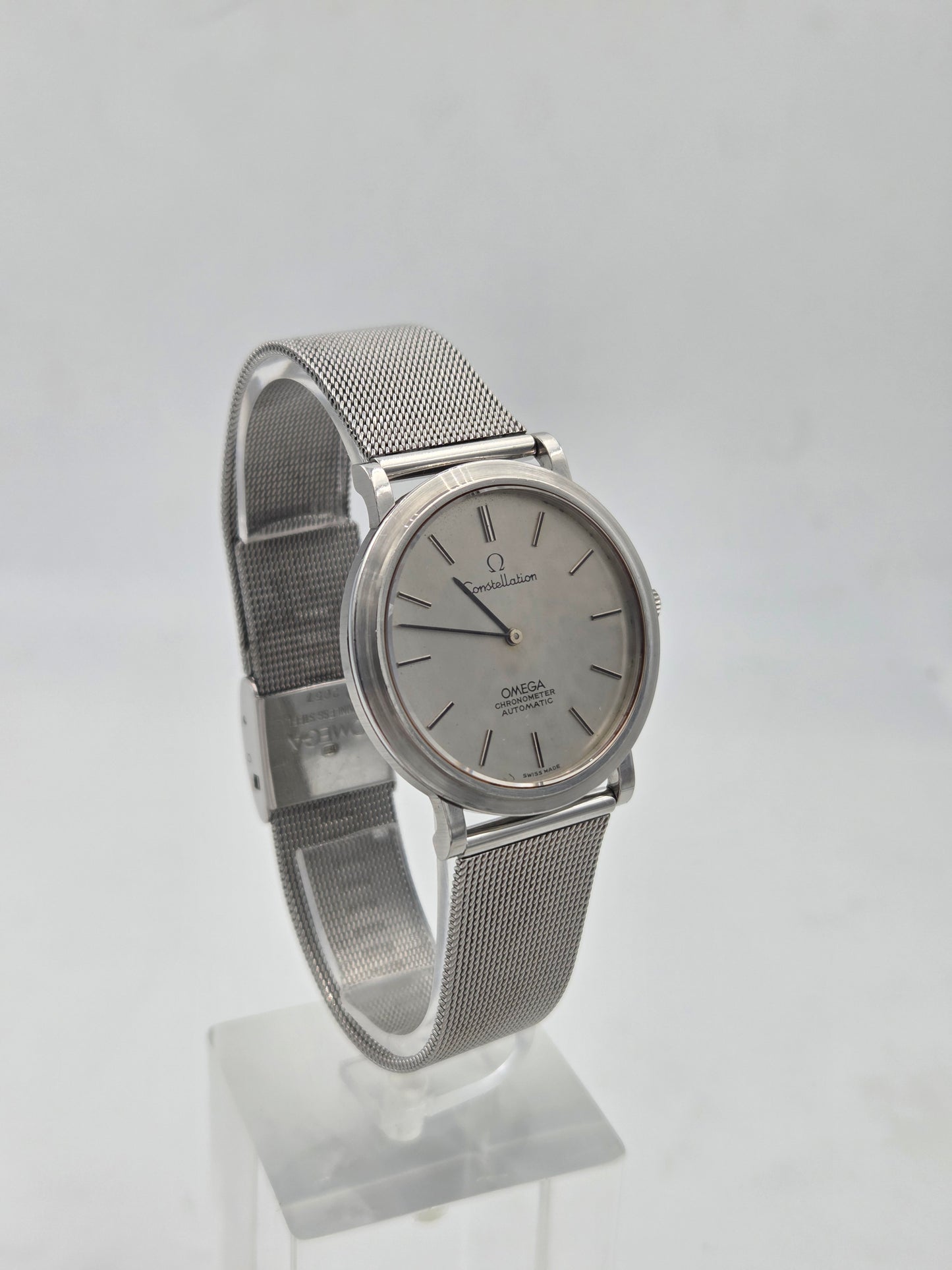 Omega Constellation automatic ultra thin 157.0001 calibre 712, mesh bracelet 2057