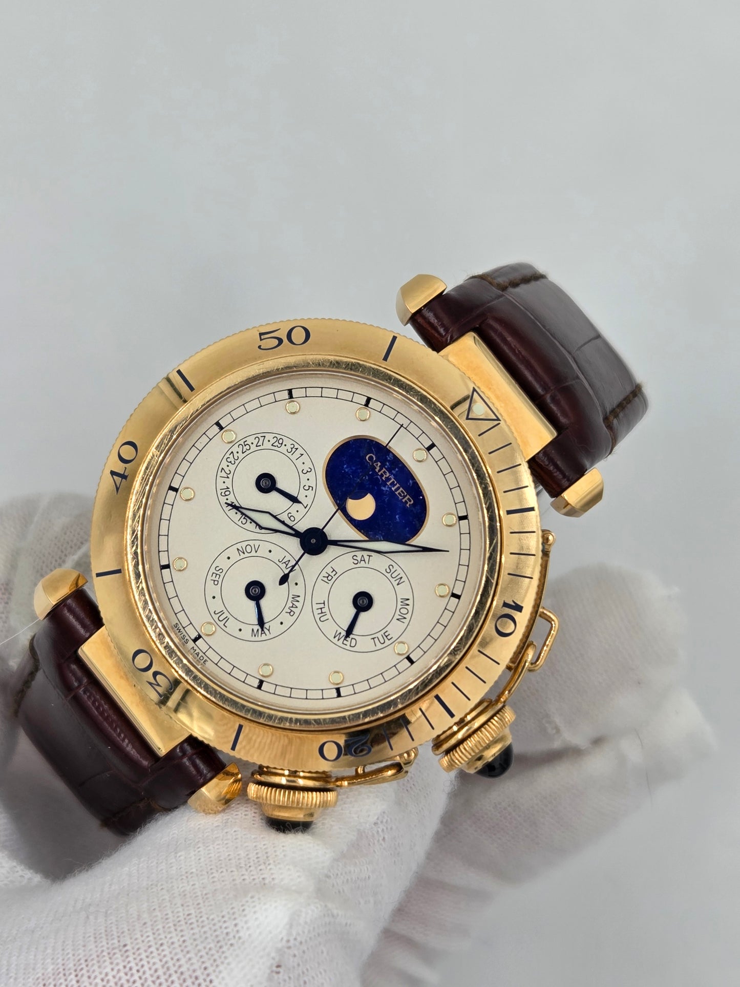 Cartier pasha limited to 100pieces triple calendar WGPA0022