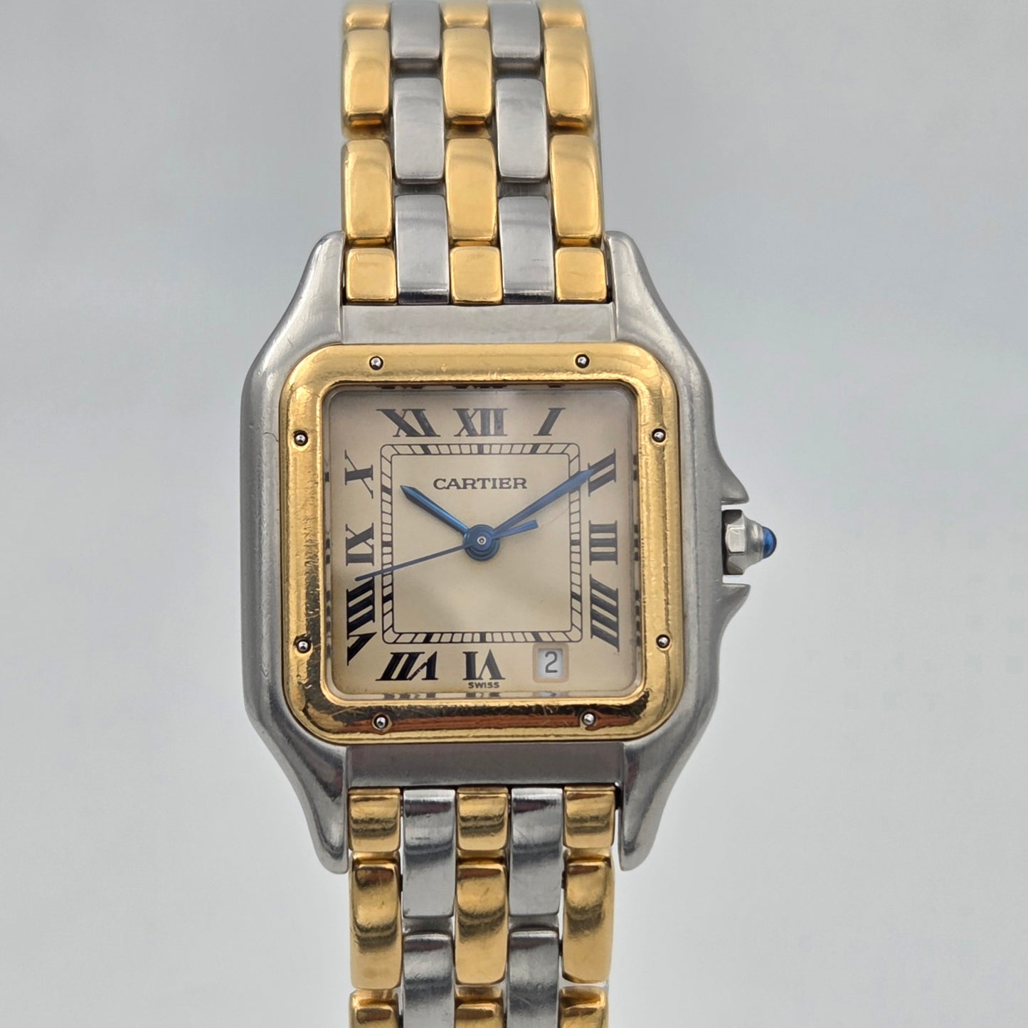 Cartier Panthère Medium 27mm, 3-Row Gold & Steel, Ref. 83949