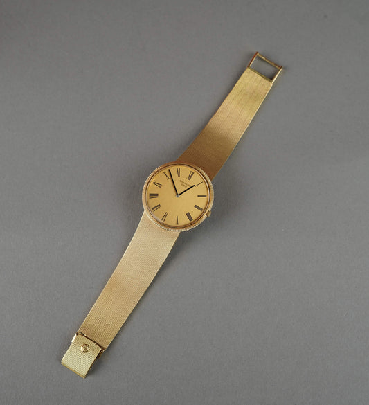 Patek philippe ref 3588 new old stock full set 1974 18k gold clous de paris