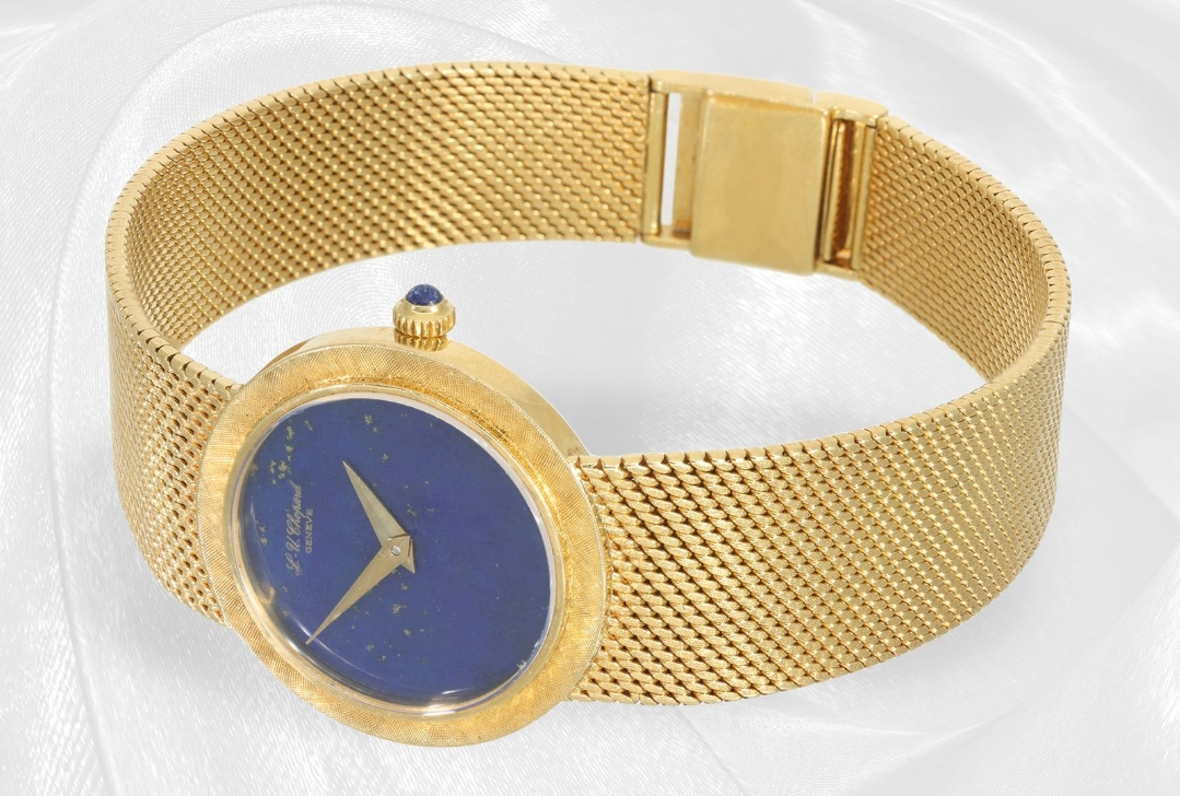 Chopard lapis 18k gold 25mm