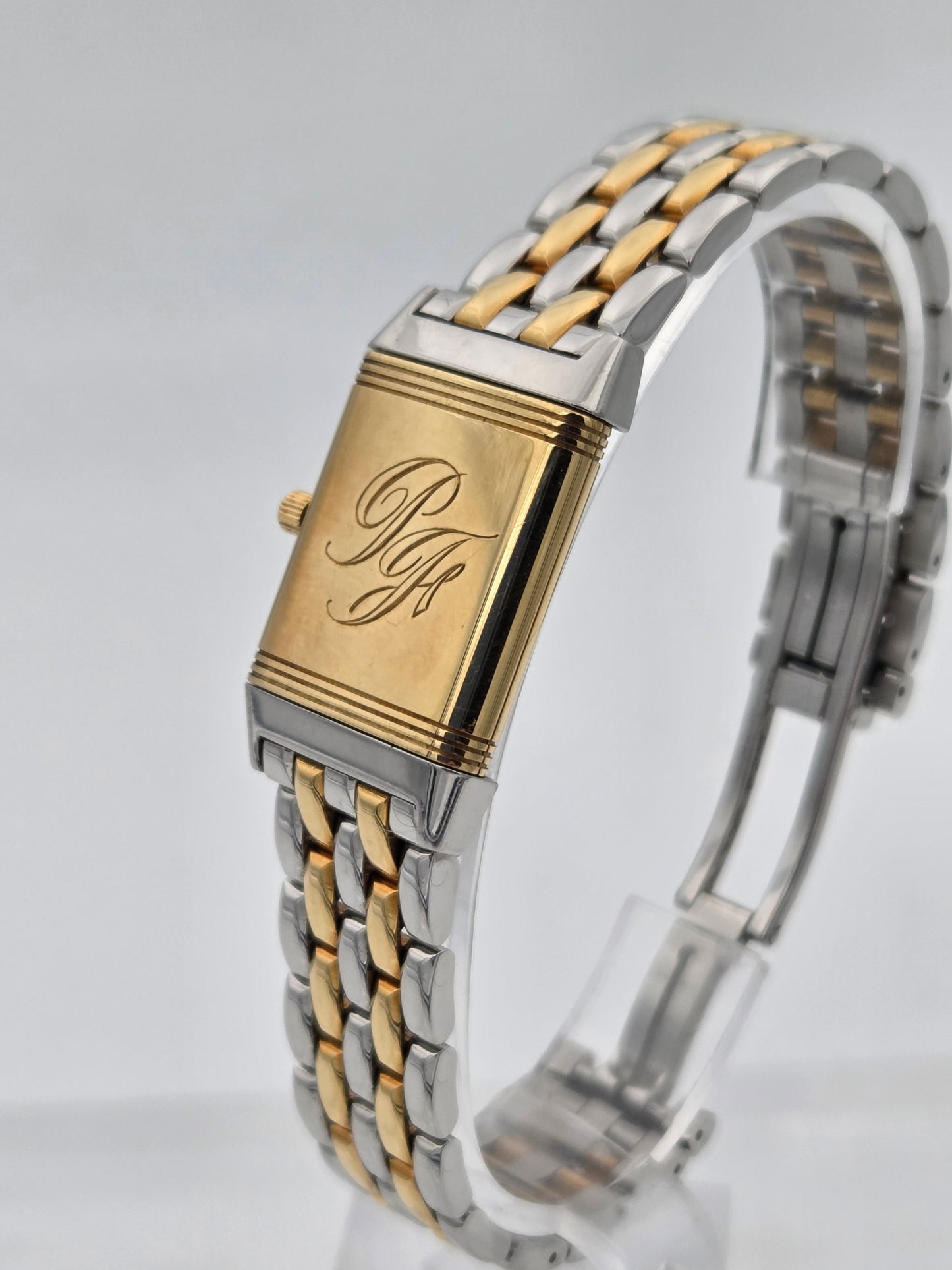 Jaeger-lecoultre Reverso gold and steel quartz 260.5.08