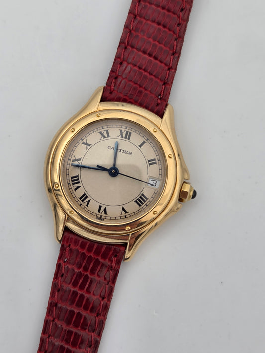Cartier panthère cougar small 18k gold 26mm