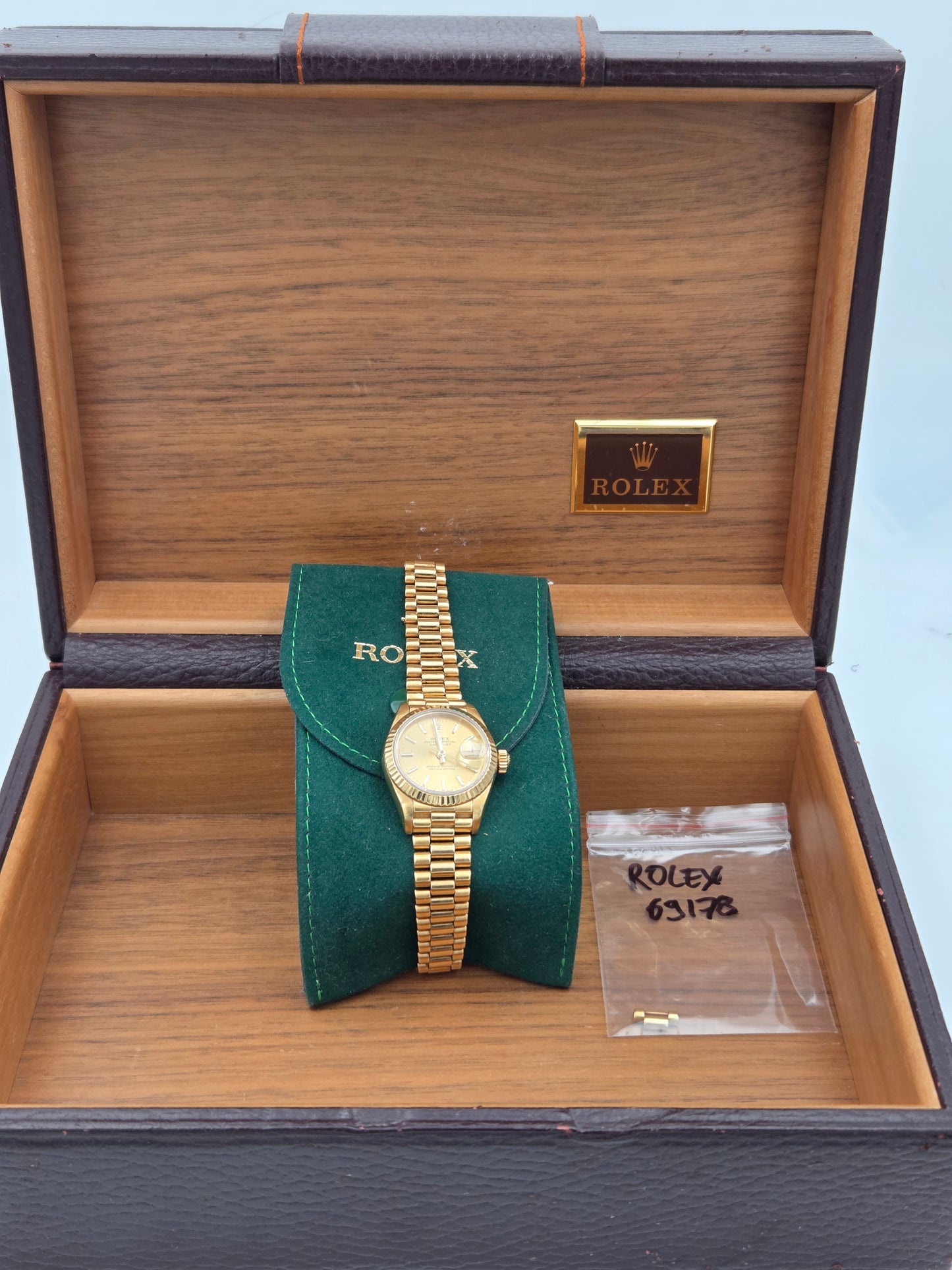 Rolex 69178 Datejust 18k gold president bracelet from 1988