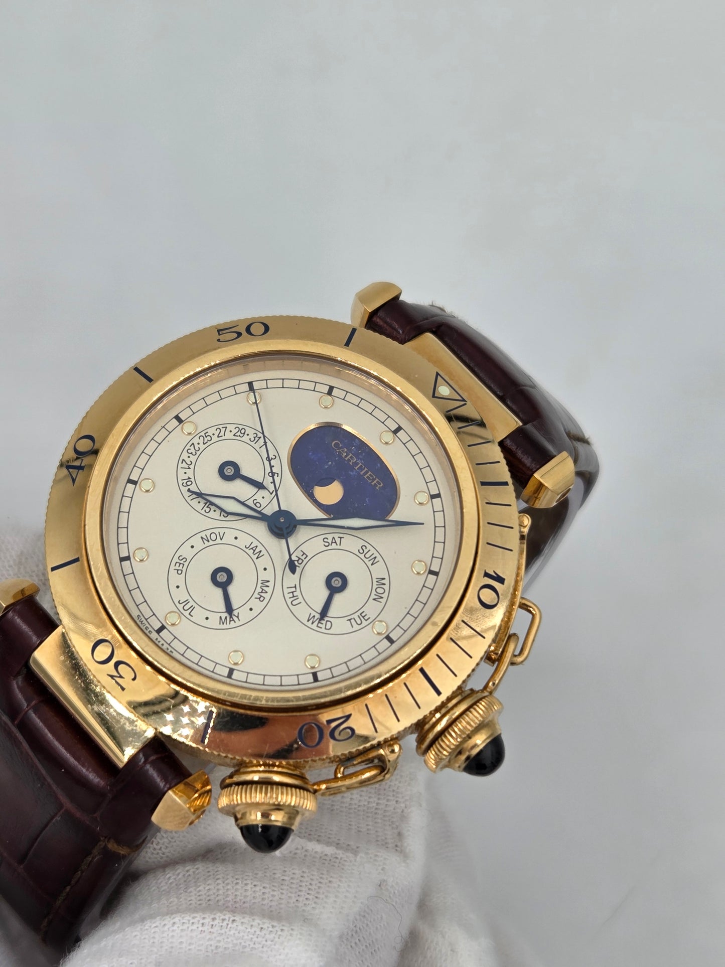 Cartier pasha limited to 100pieces triple calendar WGPA0022