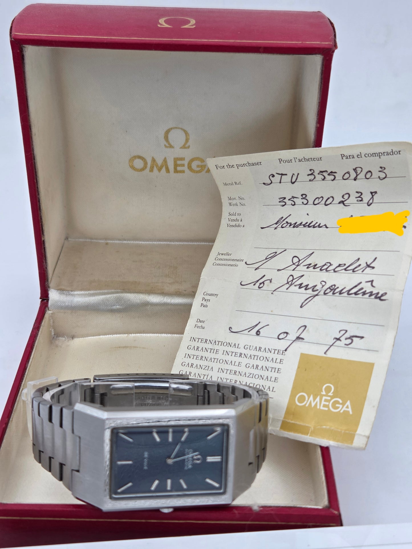 Omega full set tank jumbo automatic 155.007 from 1975