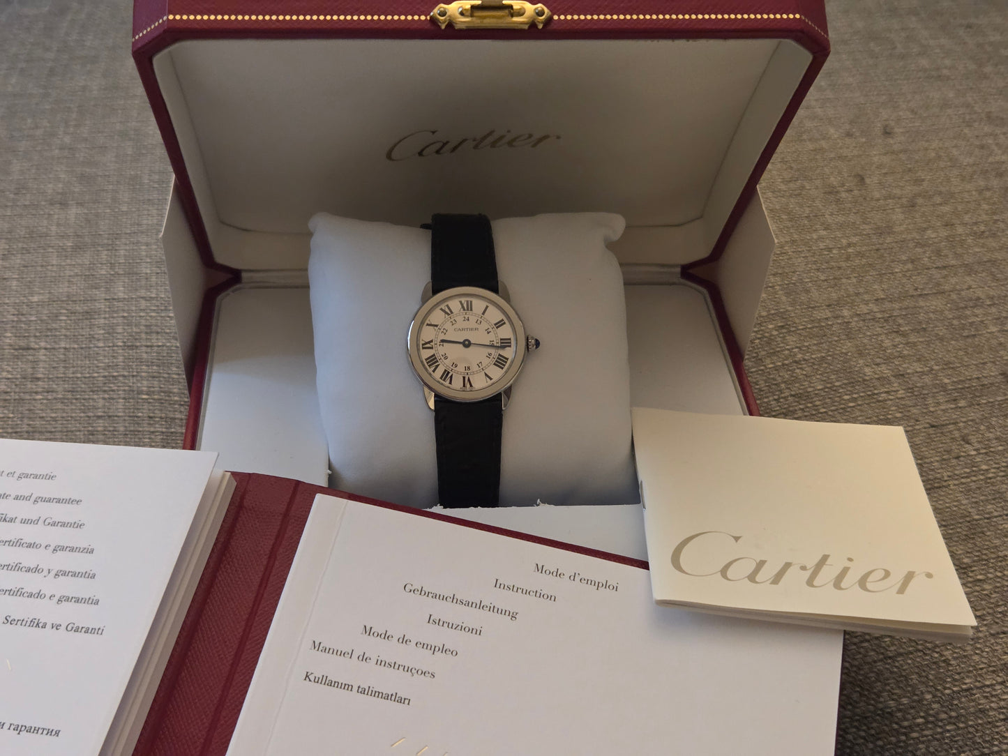 Cartier Ronde Solo de Cartier – Ref. 3601 29mm Full Set 2016