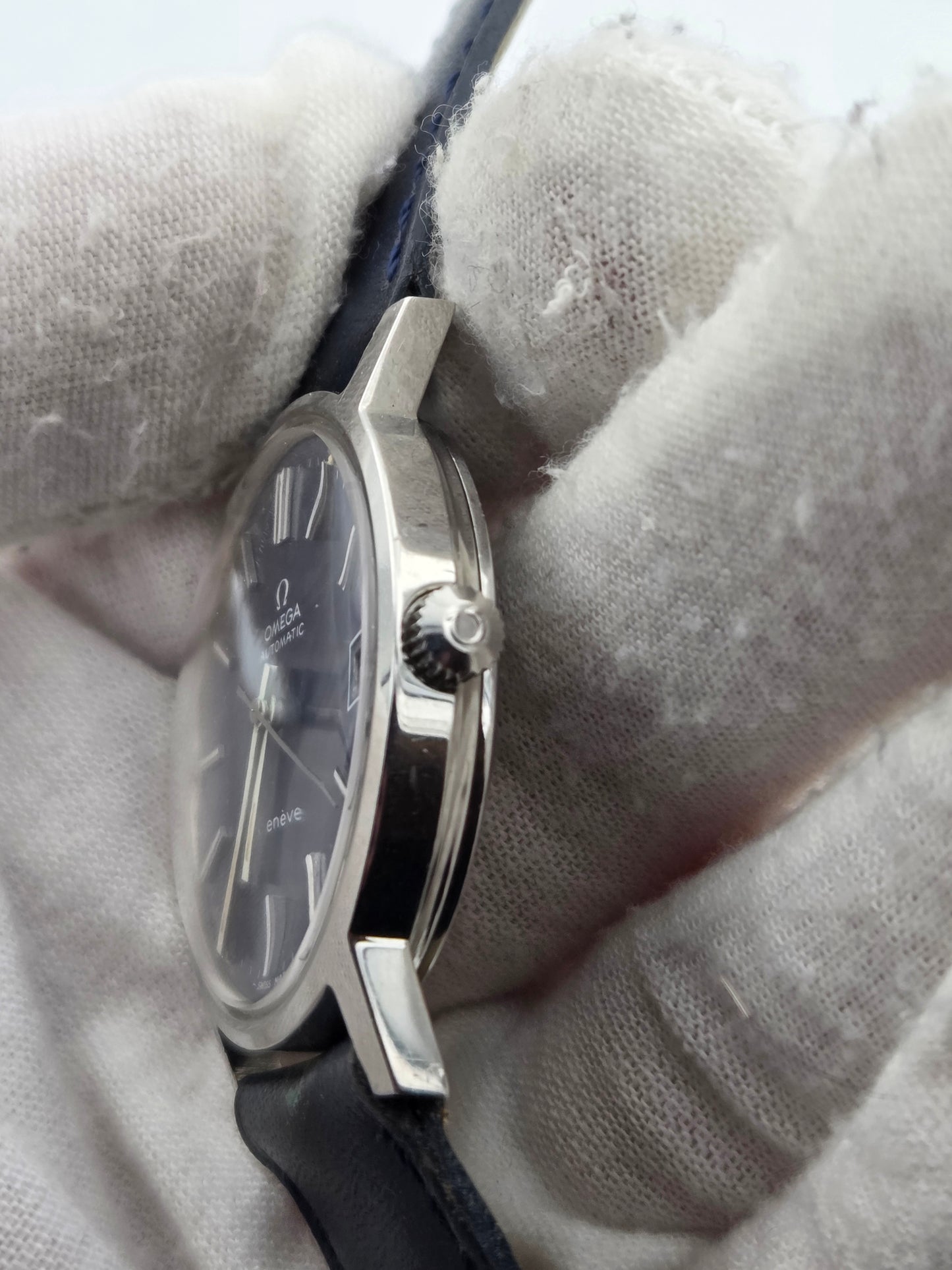 Omega 166.0163 geneve 35mm automatic blue dial