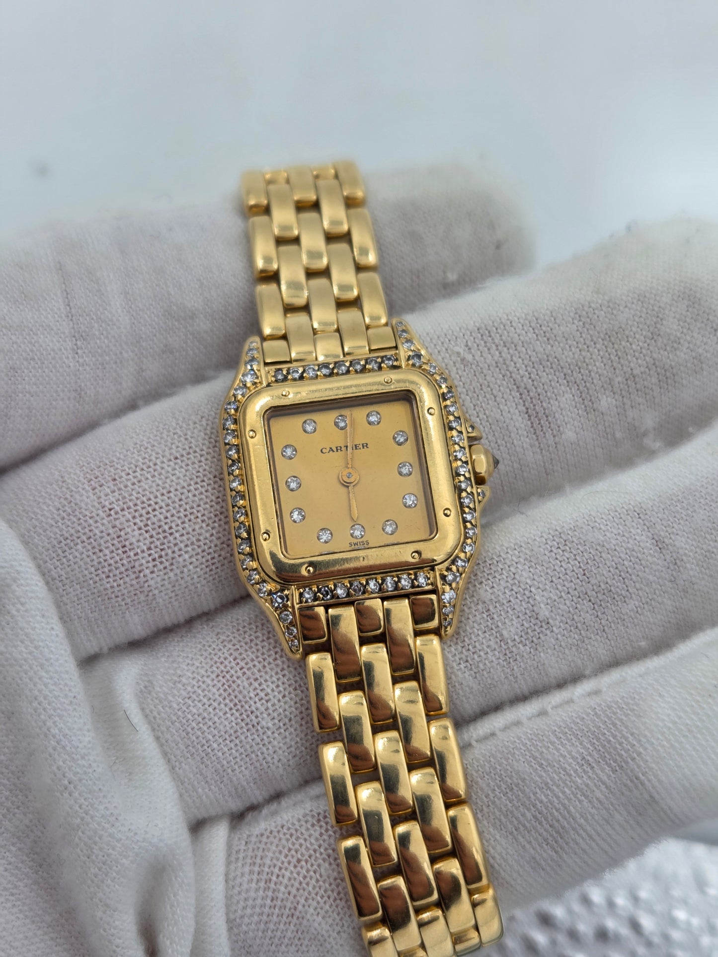 Cartier panthère small 18k gold full set ref 866919 8057915