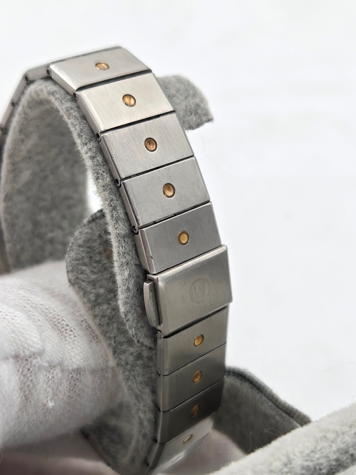 Movado museum lady 24mm quartz diamonds steel and gold 85a1836