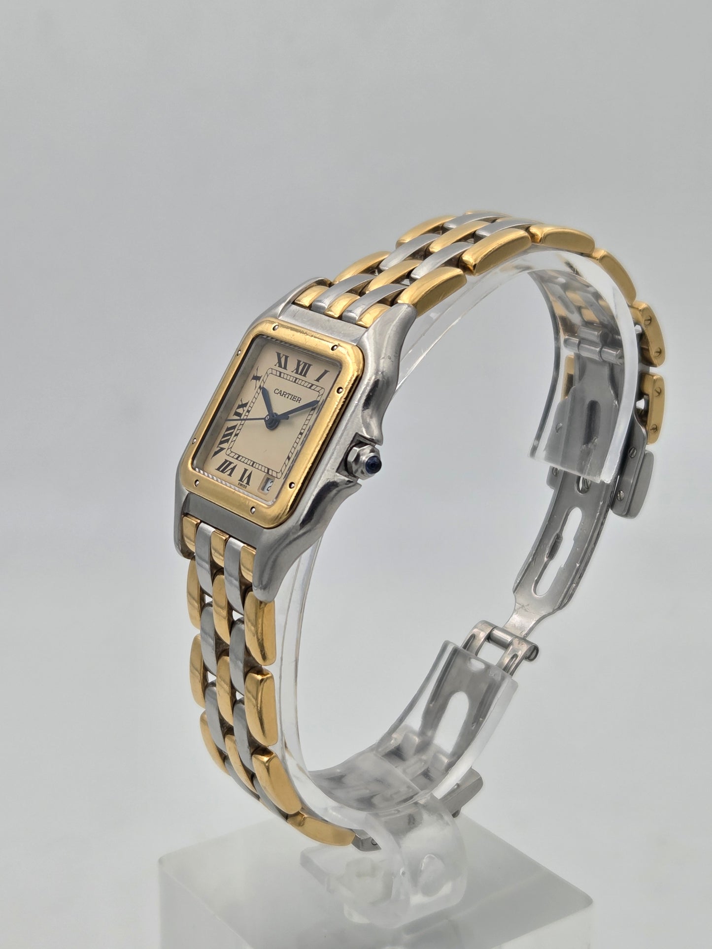 Cartier Panthère Medium 27mm, 3-Row Gold & Steel, Ref. 83949