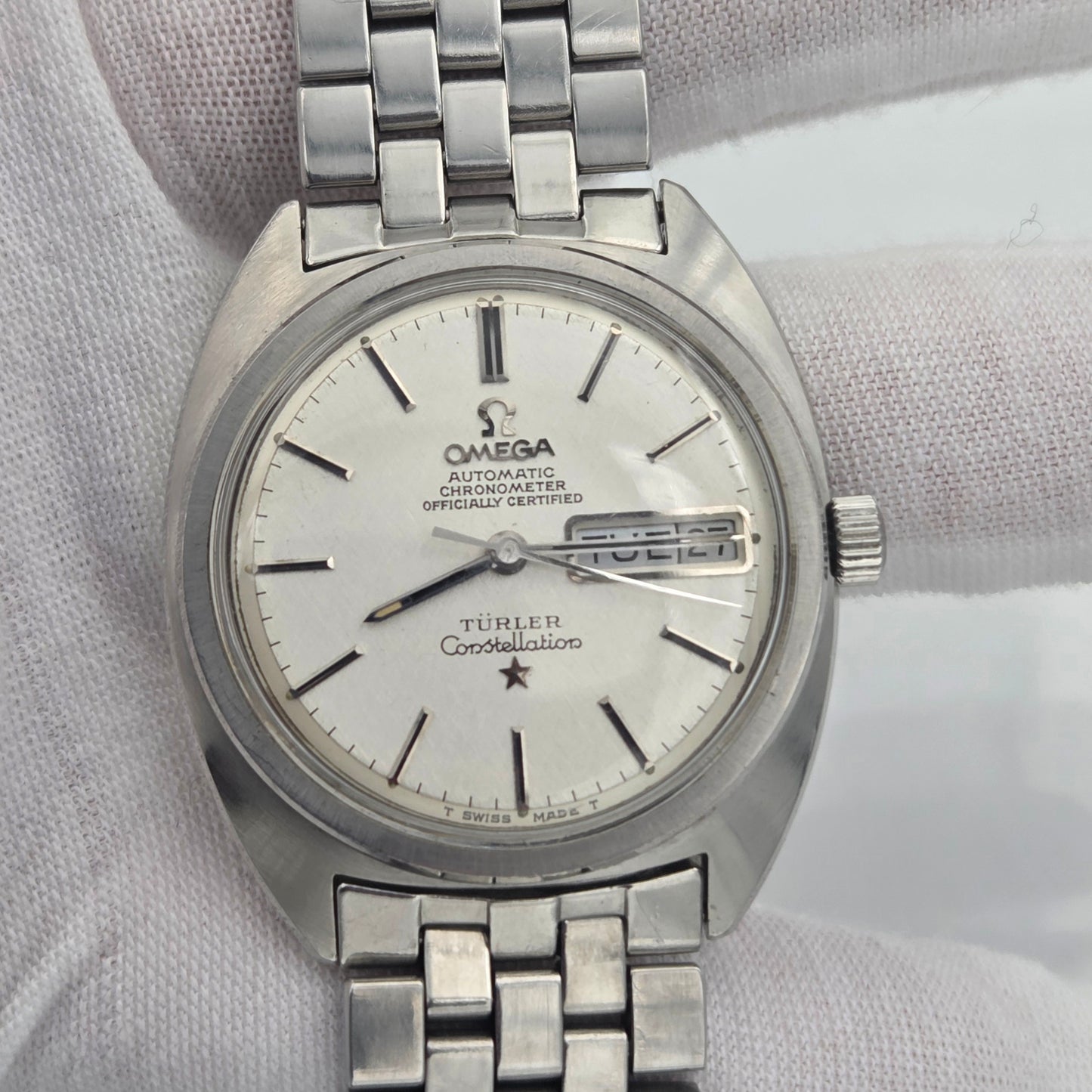 Omega Constellation C-Shape, Turler linen dial – Ref. 168.019 35mm x 40mm