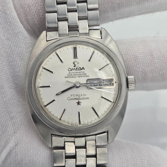 Omega Constellation C-Shape, Turler linen dial – Ref. 168.019 35mm x 40mm
