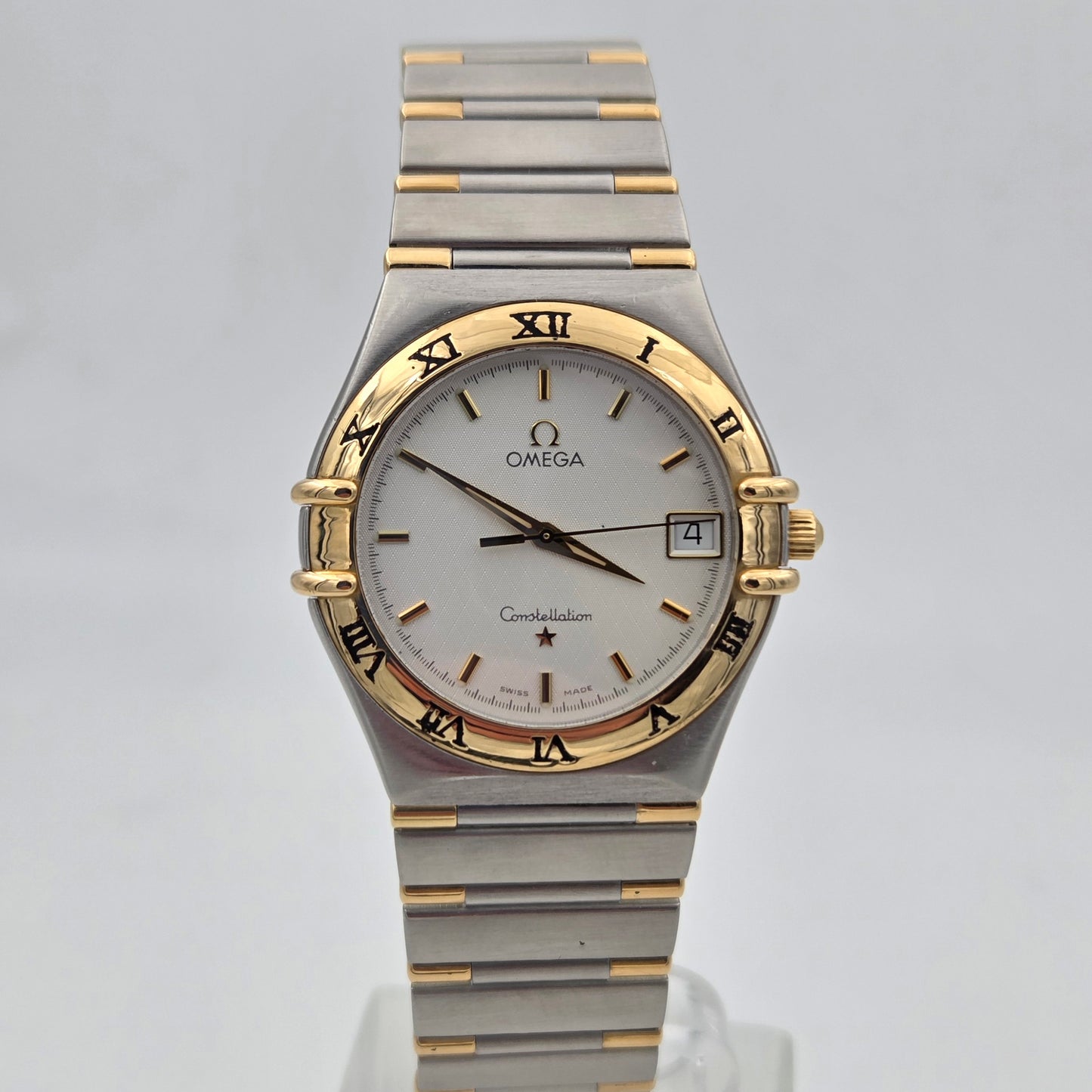 Omega Constellation Manhattan – Ref. 1312.30 33.5mm, Quartz, Steel & 18k Yellow Gold full set