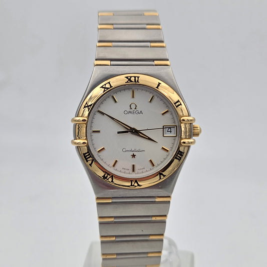 Omega Constellation Manhattan – Ref. 1312.30 33.5mm, Quartz, Steel & 18k Yellow Gold full set