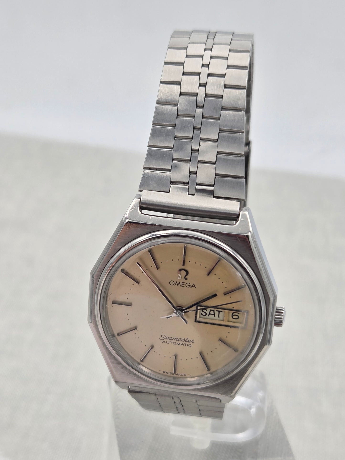 Omega seamaster rare octagonal day date automatic 36mm 166.0258