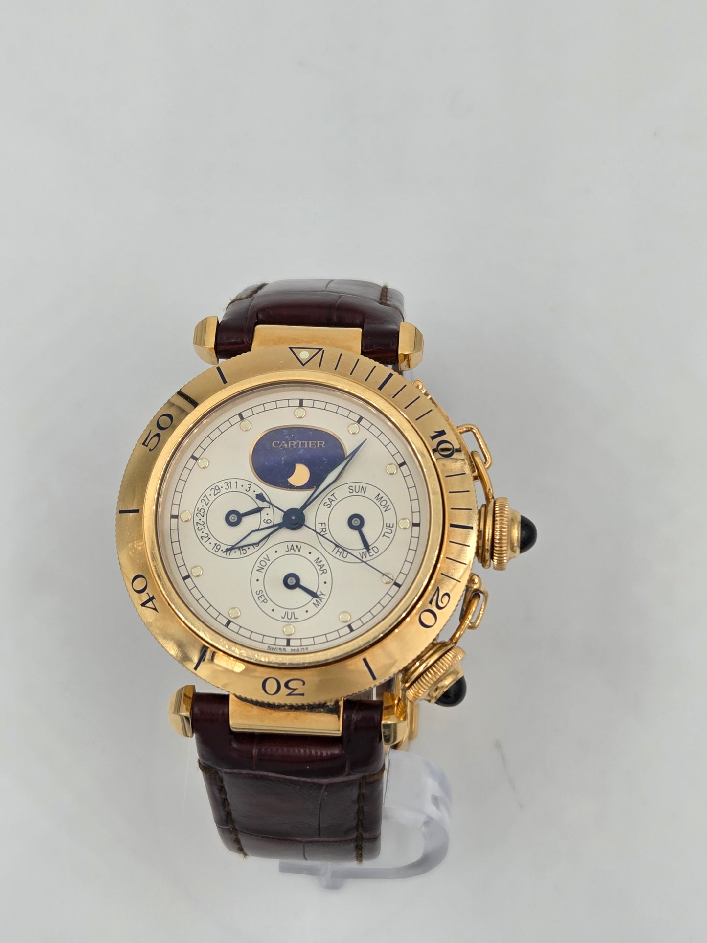Cartier pasha limited to 100pieces triple calendar WGPA0022