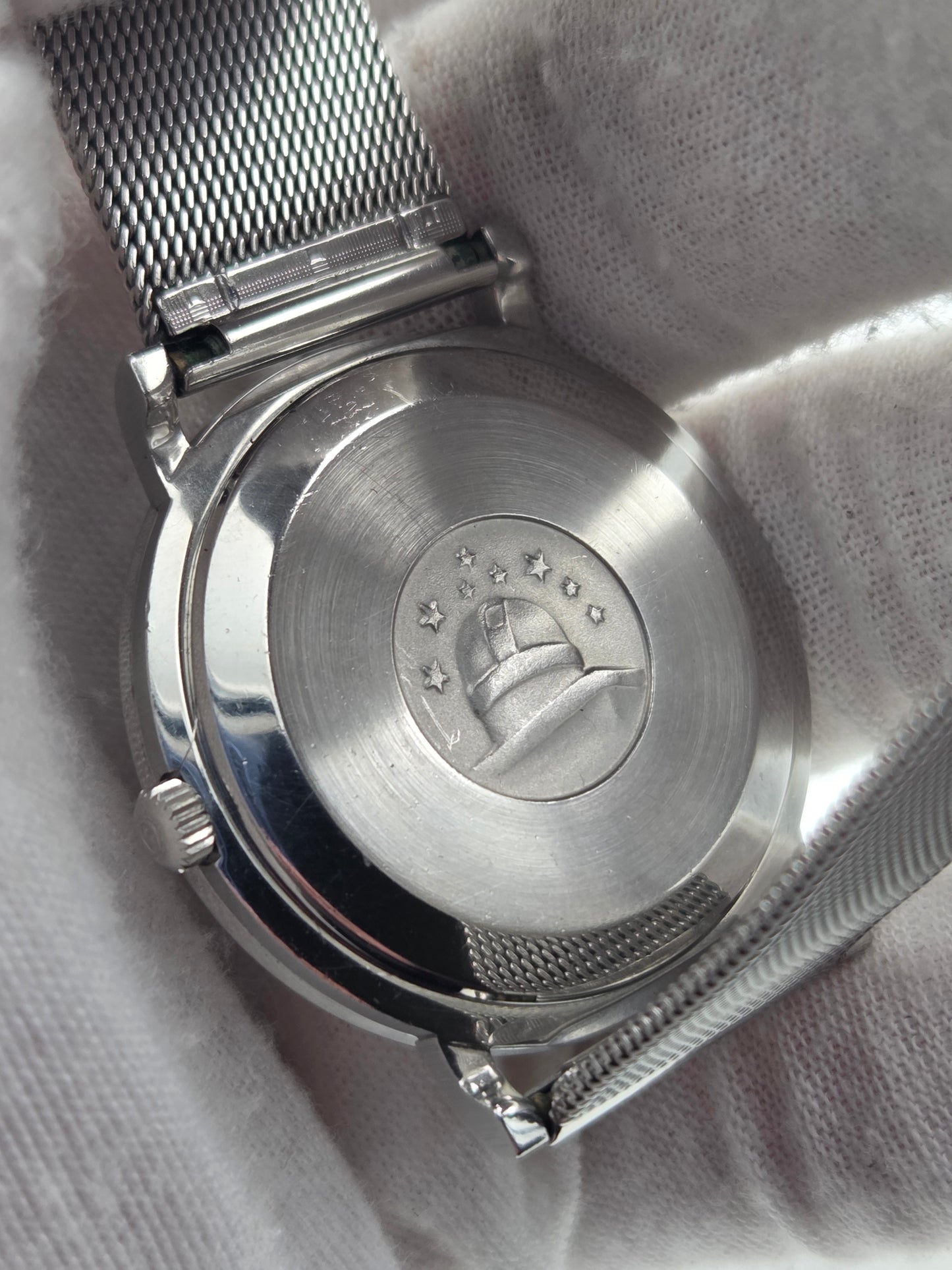 Omega Constellation automatic ultra thin 157.0001 calibre 712, mesh bracelet 2057