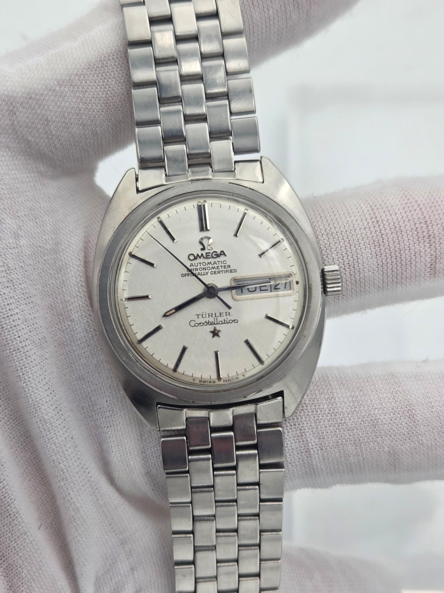 Omega Constellation C-Shape, Turler linen dial – Ref. 168.019 35mm x 40mm