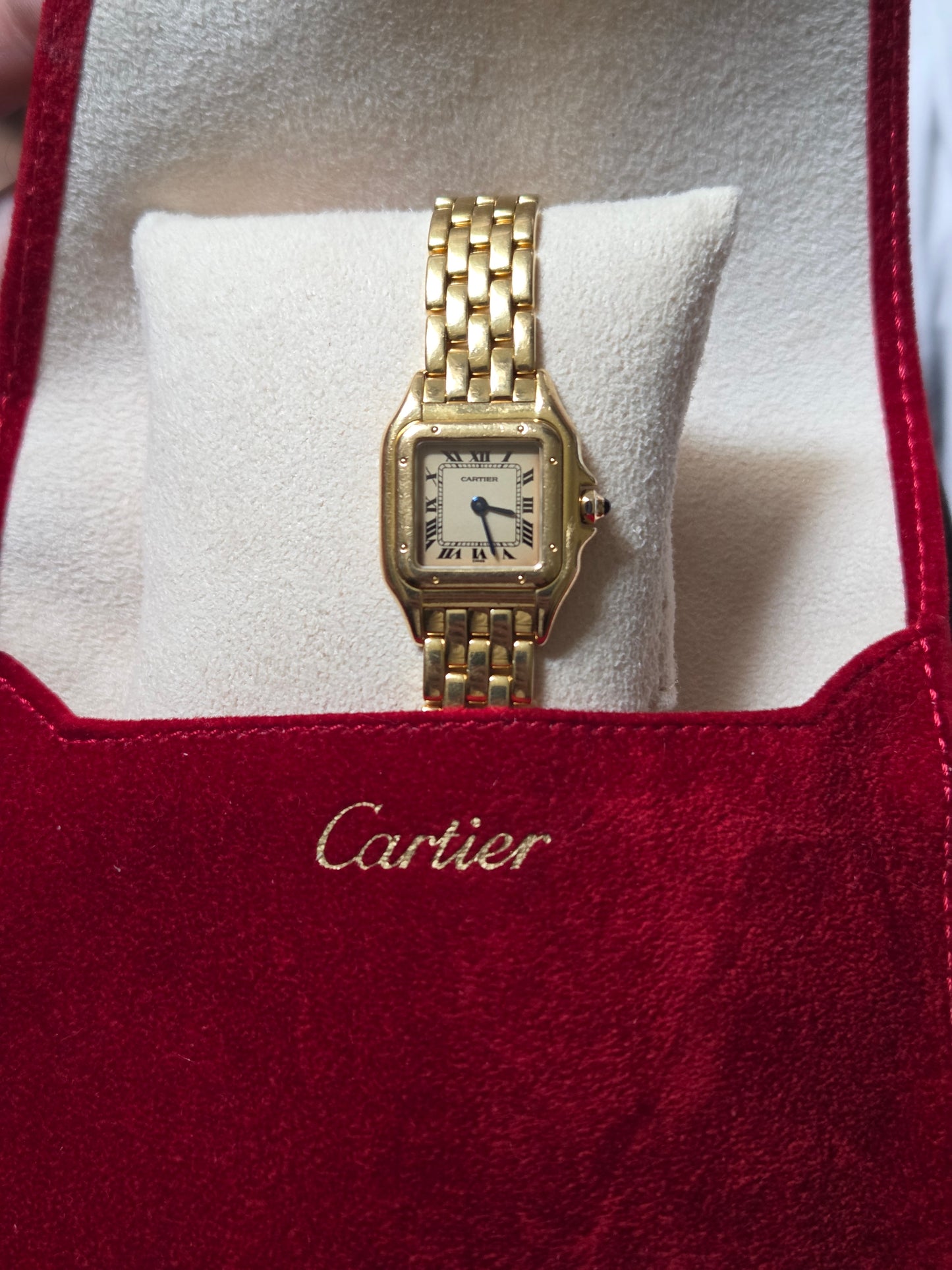 Cartier panthère 25mm gold 18k quartz reference 8057917