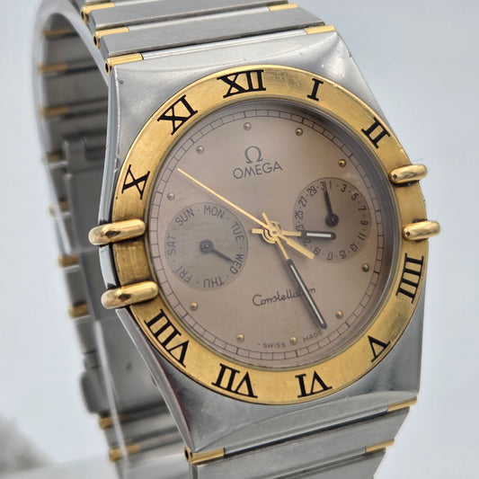 Omega constellation Manhattan day date "owl" 396.1070 396.1080 quartz