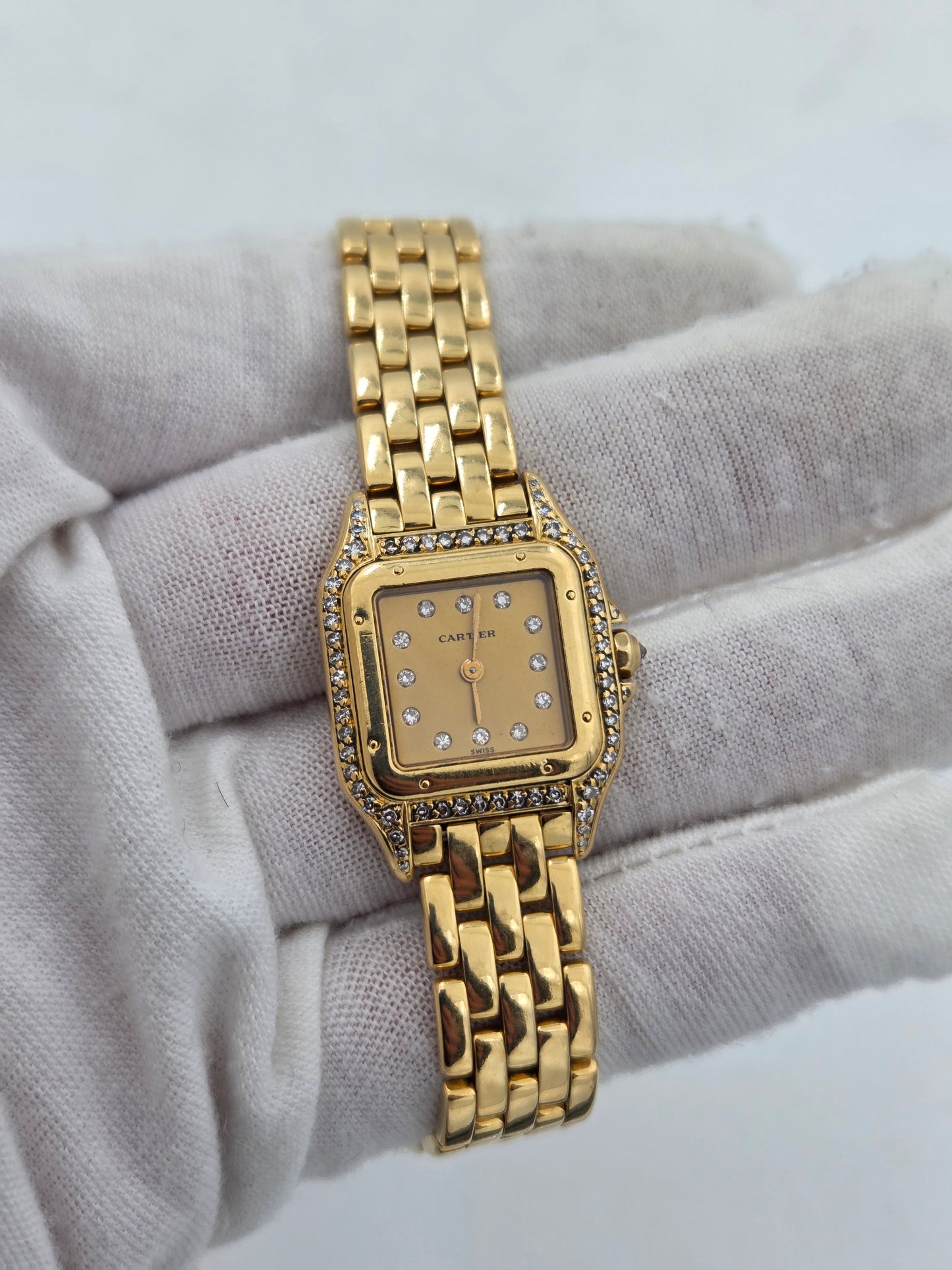 Cartier panthère small 18k gold full set ref 866919 8057915