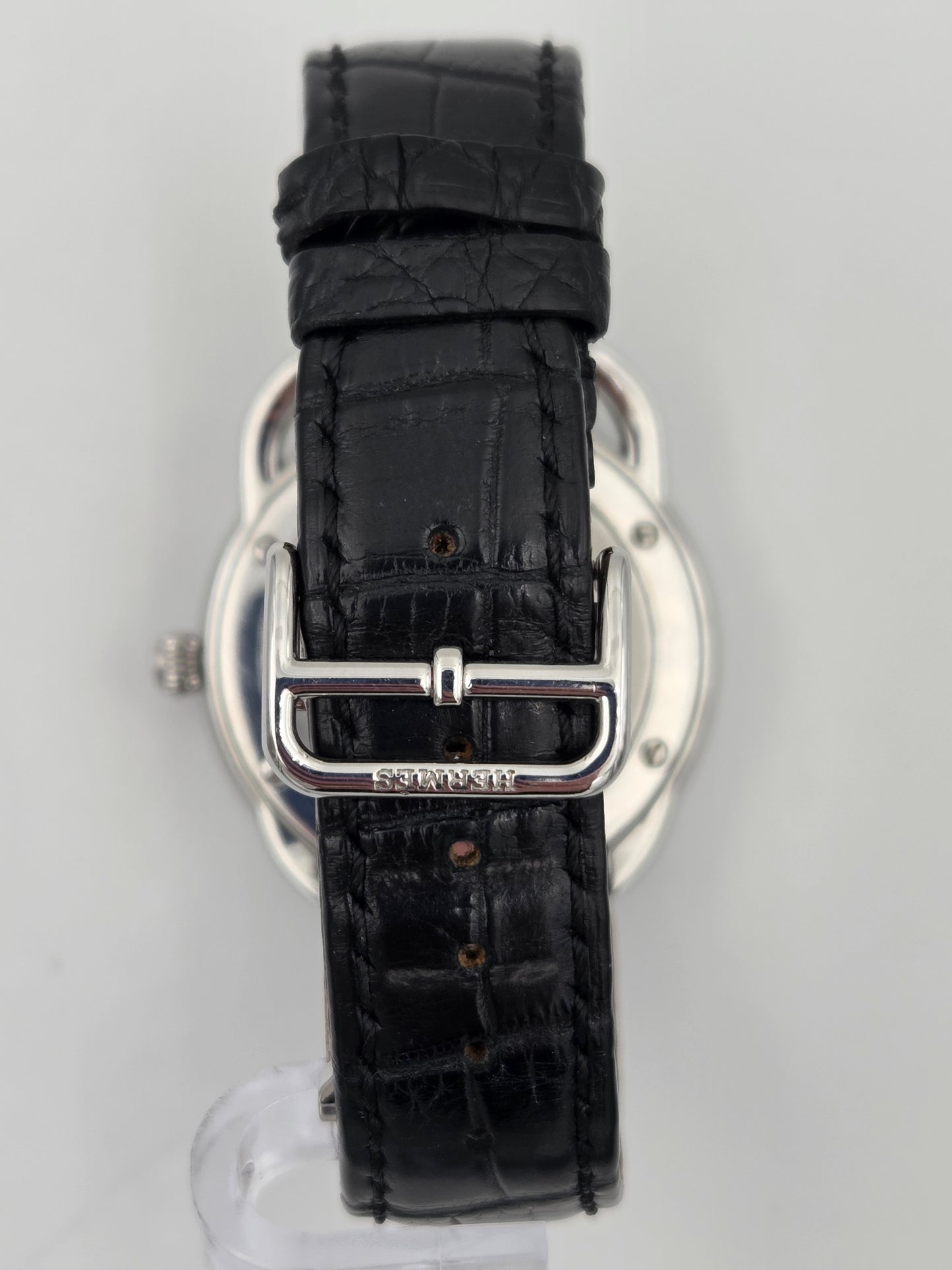 Hermes arceau automatic 41mm ar7.710 white dial