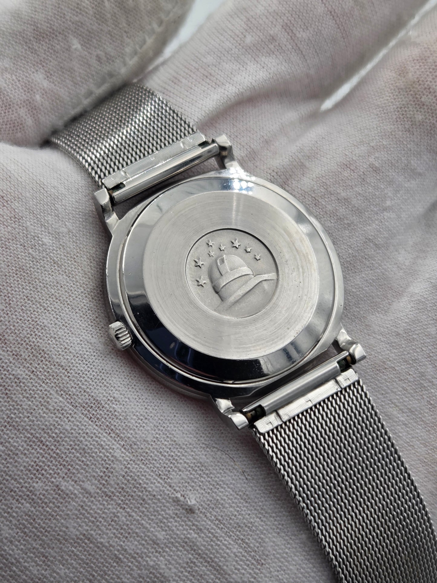 Omega Constellation automatic ultra thin 157.0001 calibre 712, mesh bracelet 2057