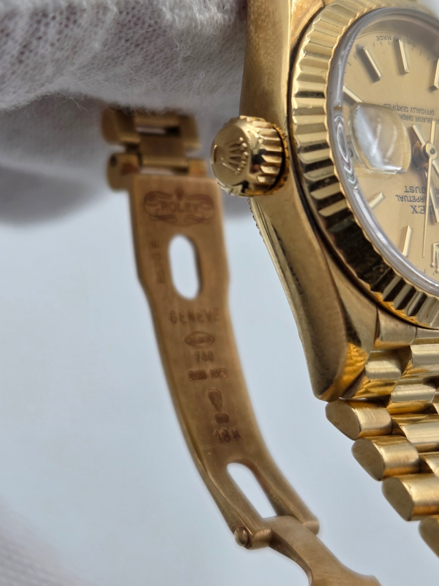 Rolex 69178 Datejust 18k gold president bracelet from 1988